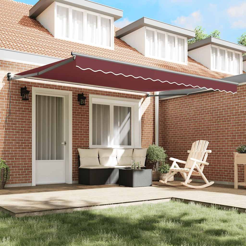 vidaXL Markise Markise Manuell Weinrot 400x300 günstig online kaufen