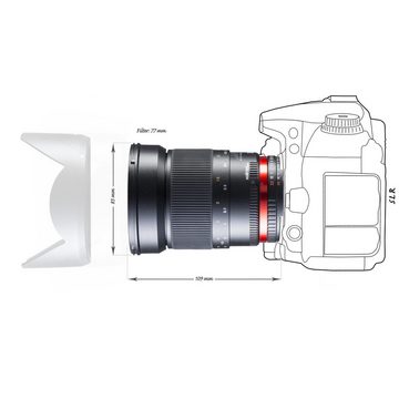 Walimex Pro 35/1,4 DSLR Nikon F AE Weitwinkelobjektiv