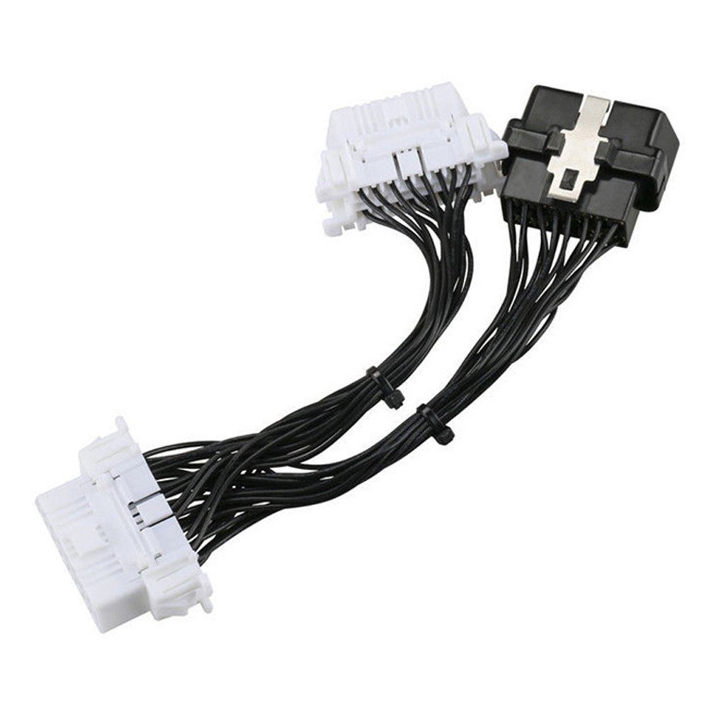 Bolwins A03 KFZ Auto OBD2 Splitter Kabel Adapter 16pi passend für Honda Toyota Elektro-Kabel, OBDII, OBDII (20 cm), Verteiler