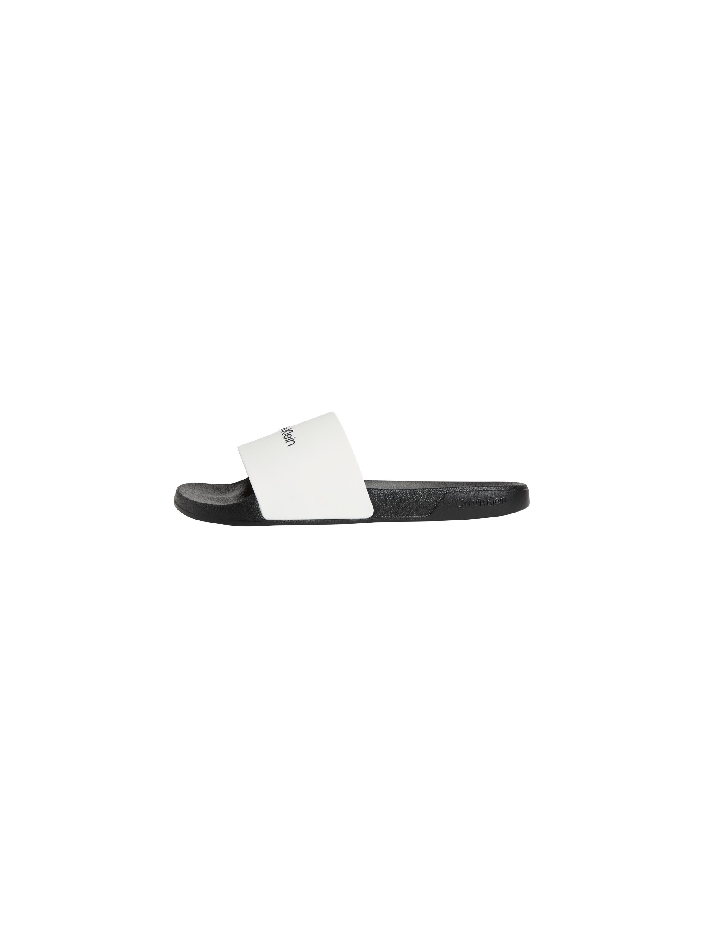 Calvin Klein ESS SLIDE MONOBRAND CV Badepantolette Strandschuh, Pool Slides, Flat, Sommerschuh, Pantolette mit Logo