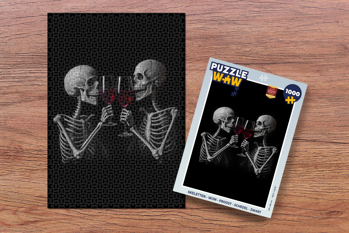 MuchoWow Puzzle Skelette - Wein - günstig online kaufen
