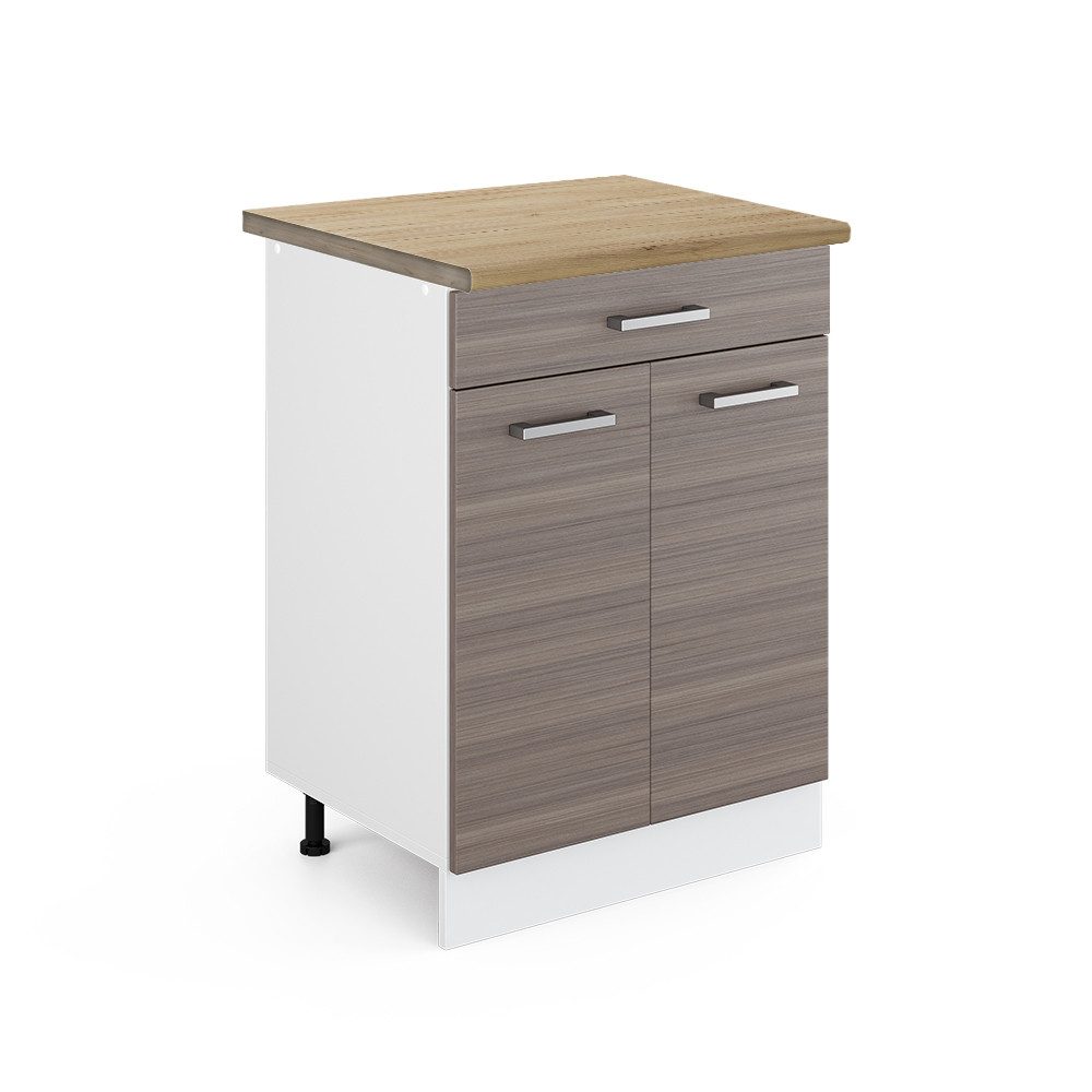 Vicco Unterschrank R-Line, Edelgrau/Weiß, 60 cm günstig online kaufen