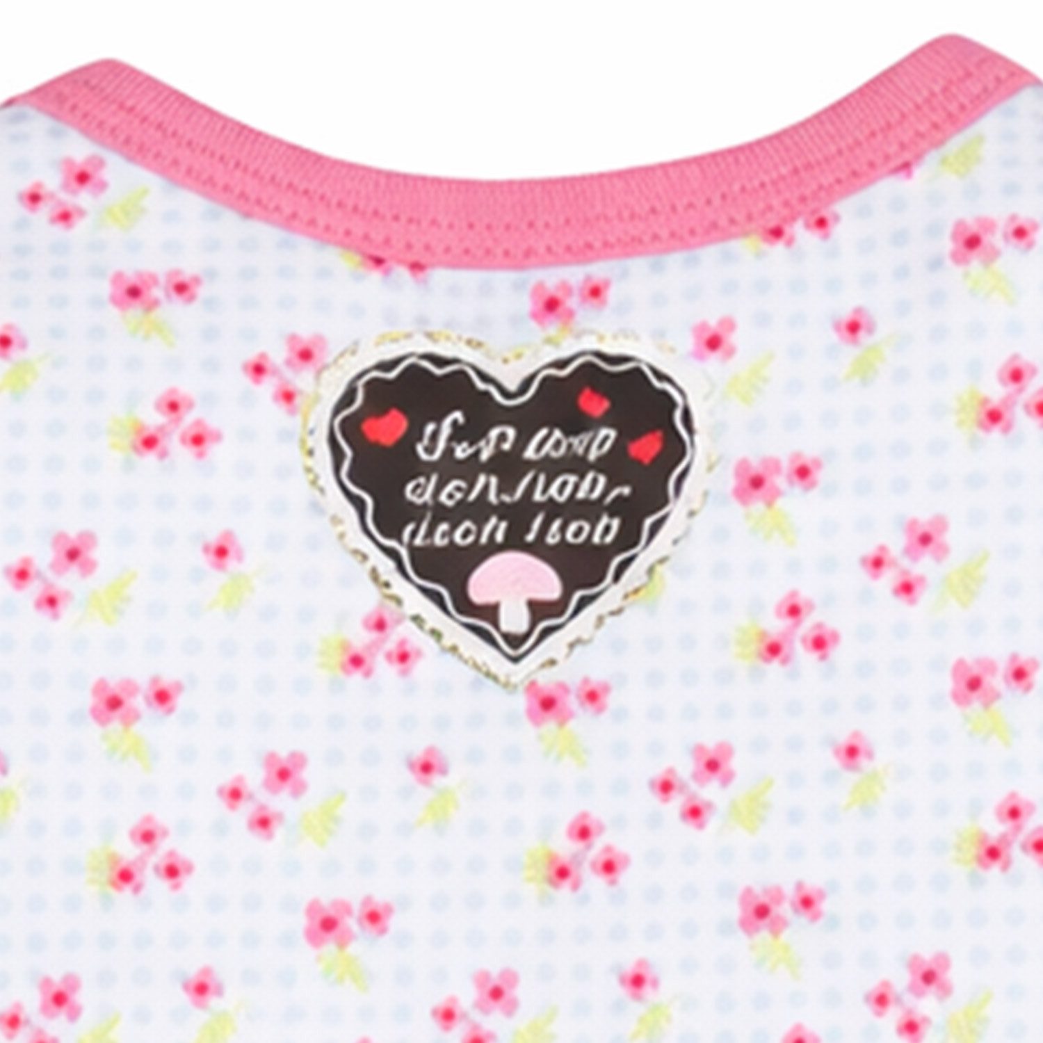 BONDI Strampler BONDI Baby Kurzarm Body 'Herzilein' 86623, Blumen