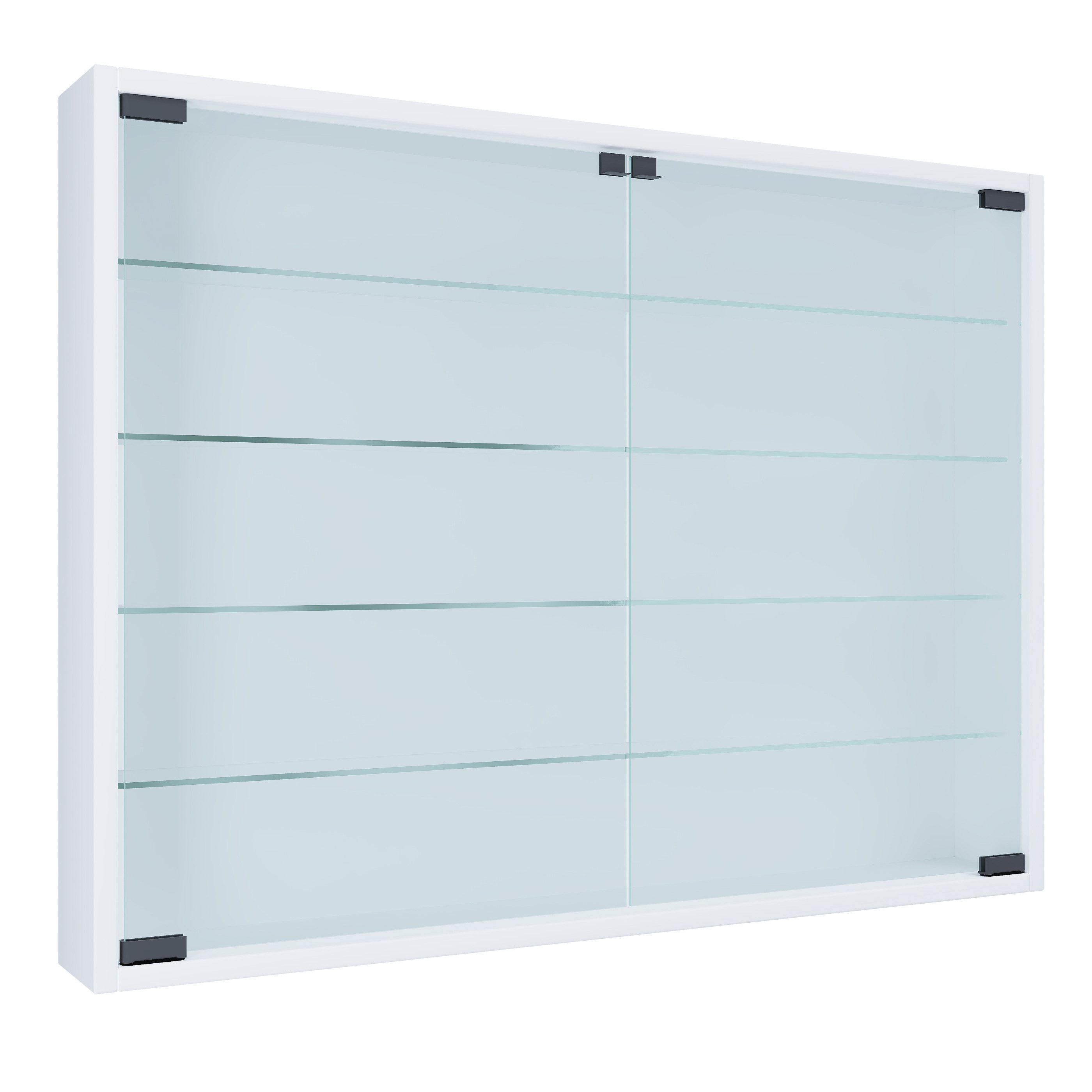 VCM Hängevitrine Mandosa B. 80 x T. 10 x H. 60 cm Präsentation und Aufbewahrung von Sammlerstücken, Wohnzimmer oder Büro – Bild 2 von 5