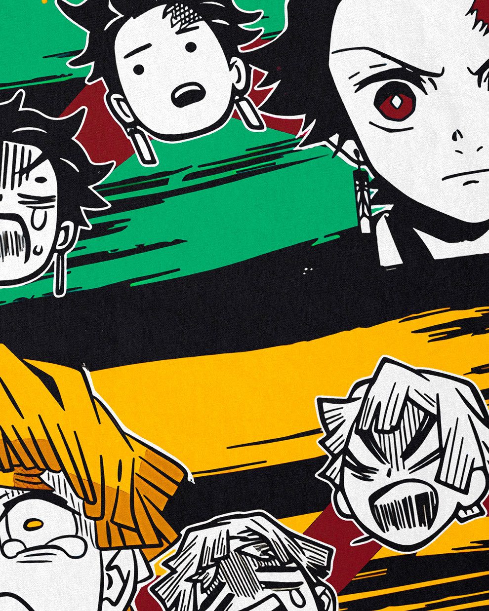 style3 T-Shirt Demon Trio anime japan manga demon slayer günstig online kaufen