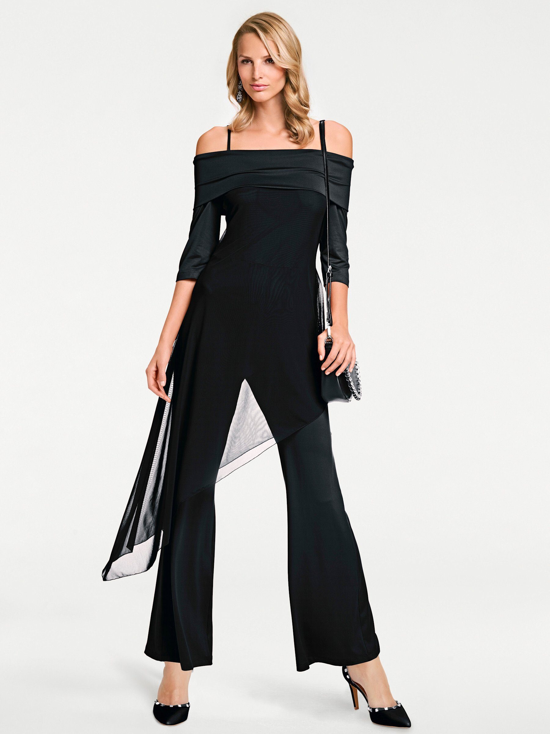 heine Jumpsuit Innenbeinlänge ca. 77 cm schwarz