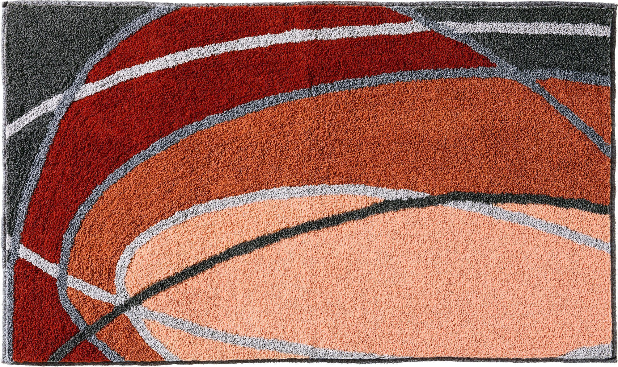 REDBEST Badematte Badematte "Lynn", Höhe 20 mm, eckig, Grafik