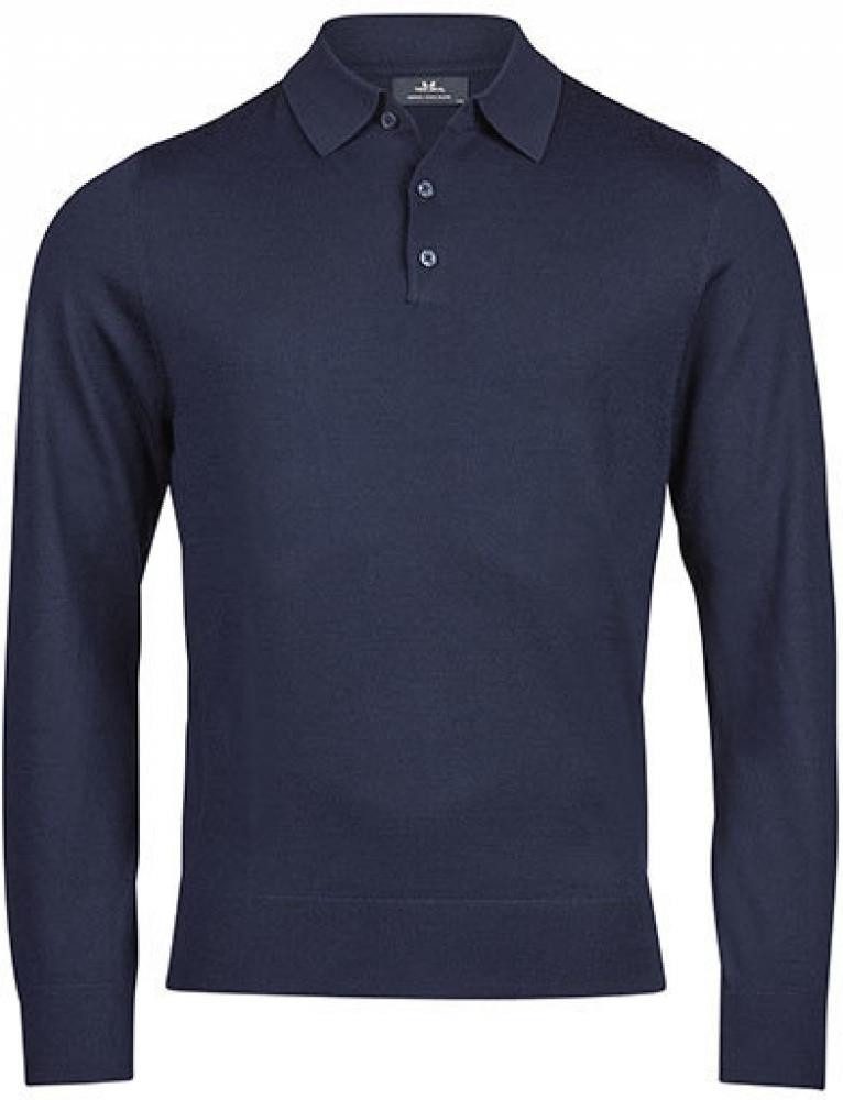Tee Jays Langarm-Poloshirt Herren Knit Polo Longsleeve günstig online kaufen