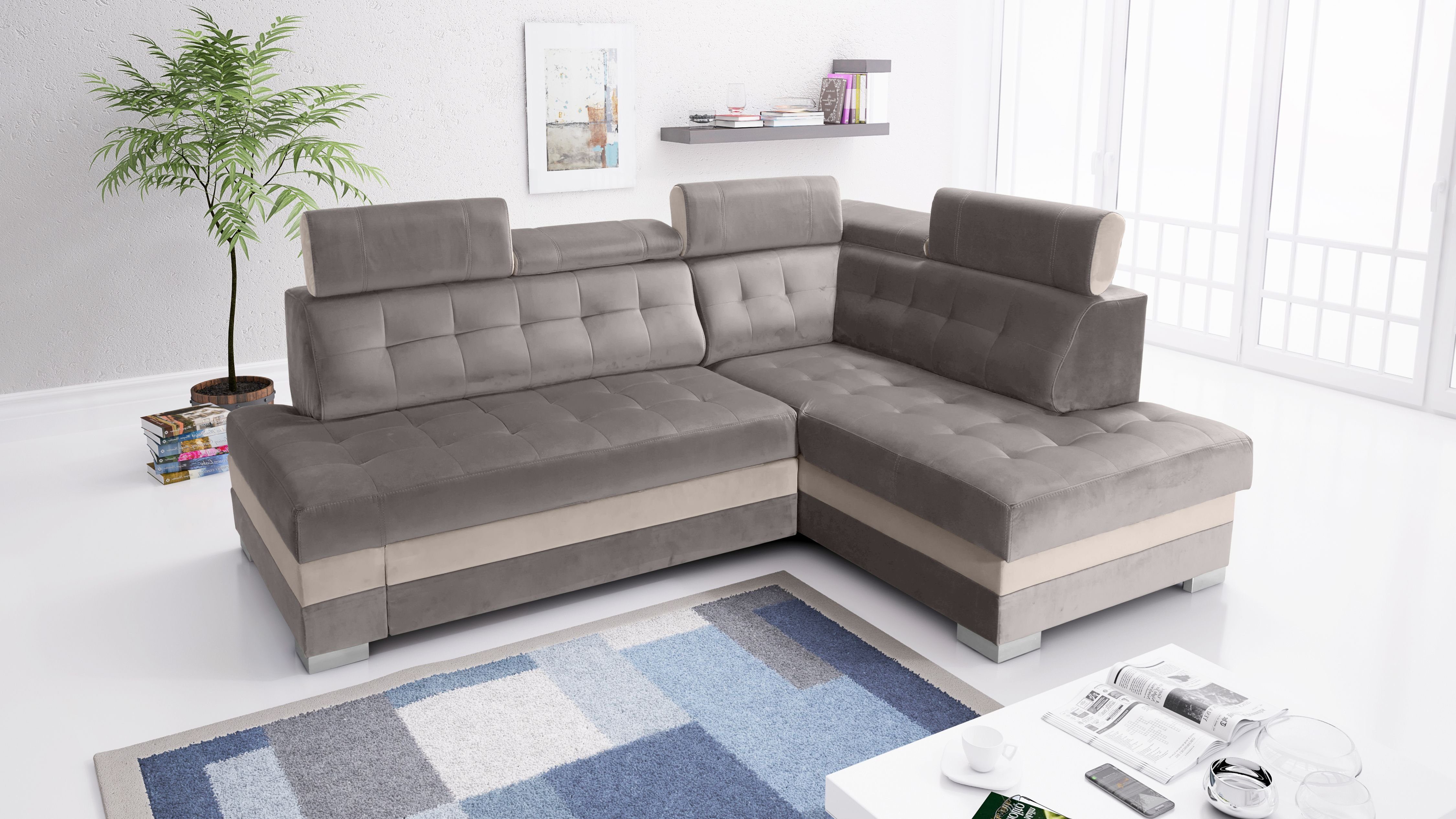 robin Ecksofa Paris Schlafsofa L-Form sofa günstig online kaufen