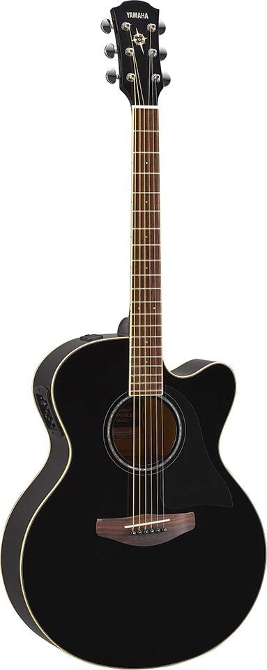 Yamaha Akustikgitarre E-Akustikgitarre CPX600BL, Black, Tonabnehmer:  SYSTEM65 + SRT Piezo Pickup