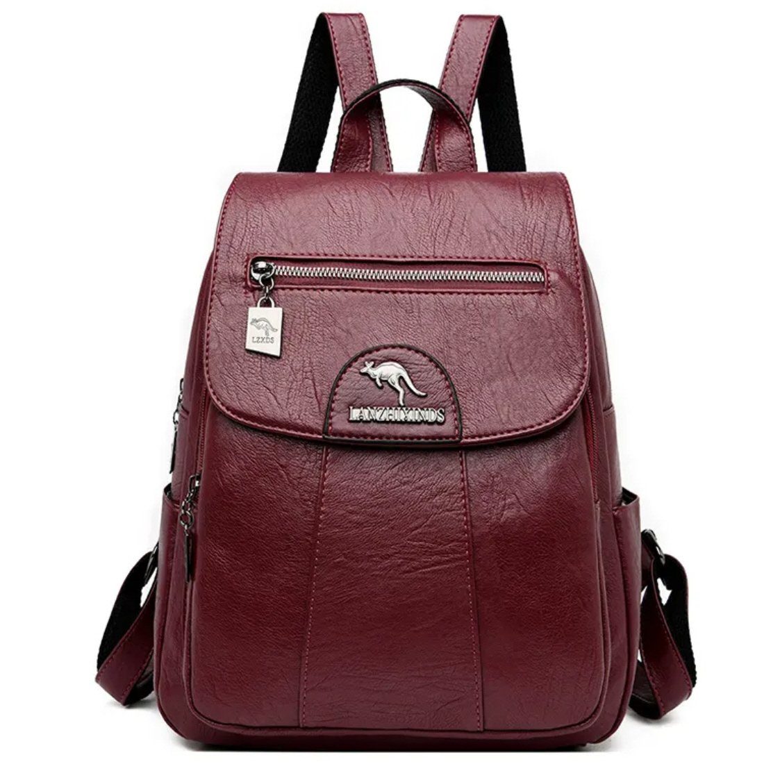 SHG Freizeitrucksack ◊ Rucksack Cityrucksack Tagesrucksack Damenrucksack (bordeaux, rot), Freizeit Reise Sport Arbeit Schule Uni Konzert Shopping