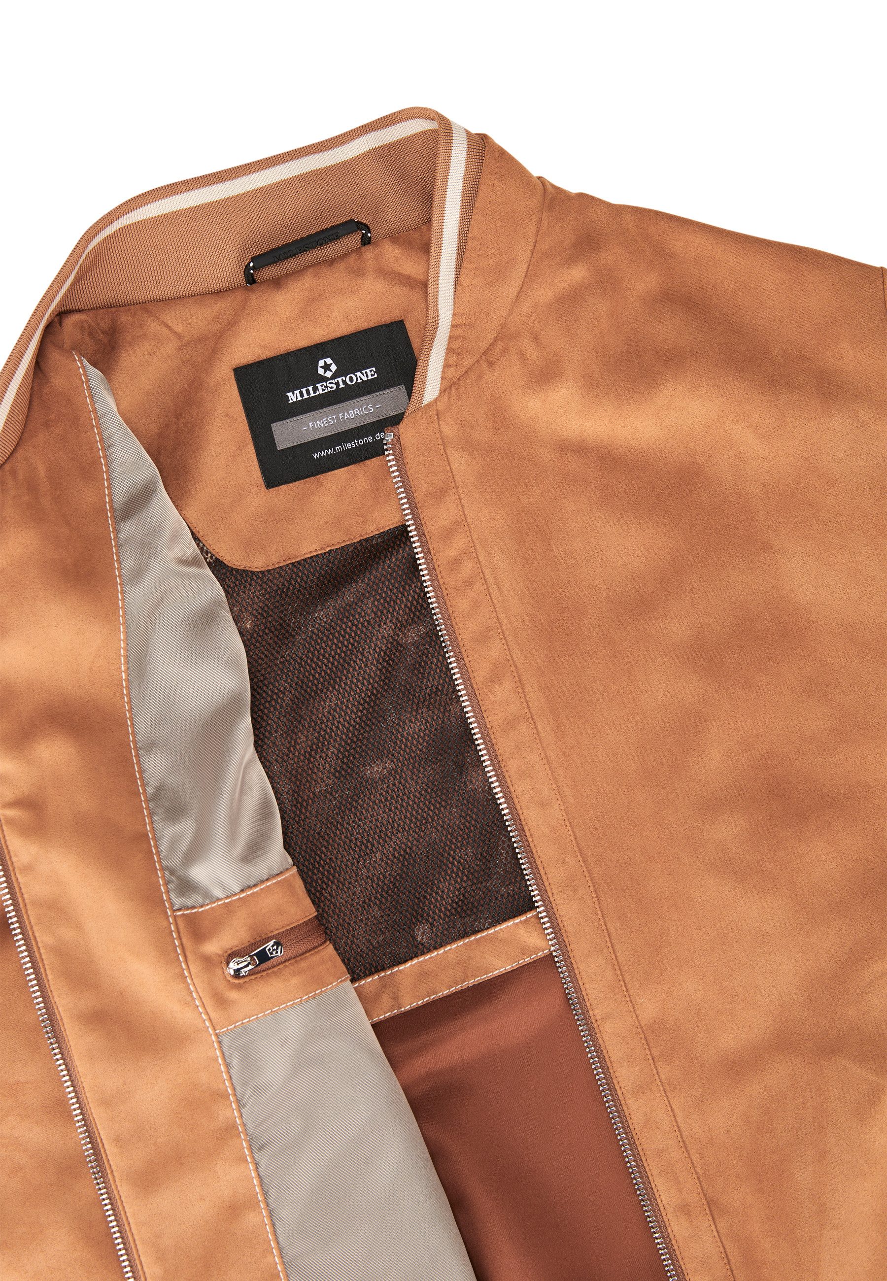 Milestone Blouson MSMichigan in Velours-Optik atmungsaktiv und wasserabweisend