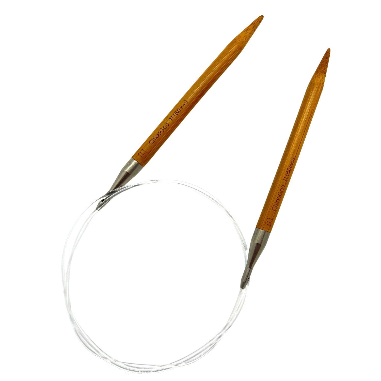 ChiaoGoo Rundstricknadeln Bambus Rundstricknadelset Spin Bamboo Complete 2.75 mm - 10.0 mm, Stricknadel-Set mit auswechselbaren Nadelspitzen 2,75 - 10,0 mm, Rundstricknadel-Set, Bambus, Schraubsystem, Stoffetui, Komplettset
