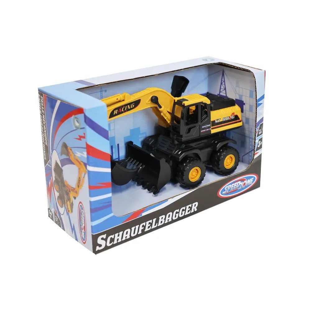 Vedes Spielzeug-Bagger Speedzone Schaufelbagger mit Friktion