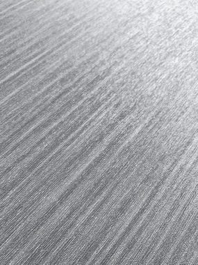 Newroom Vliestapete, Grau Tapete Modern Streifen - Streifentapete Mustertapete Hellgrau Silber 3D Optik Industrial Linien Glanz für Wohnzimmer Schlafzimmer Küche