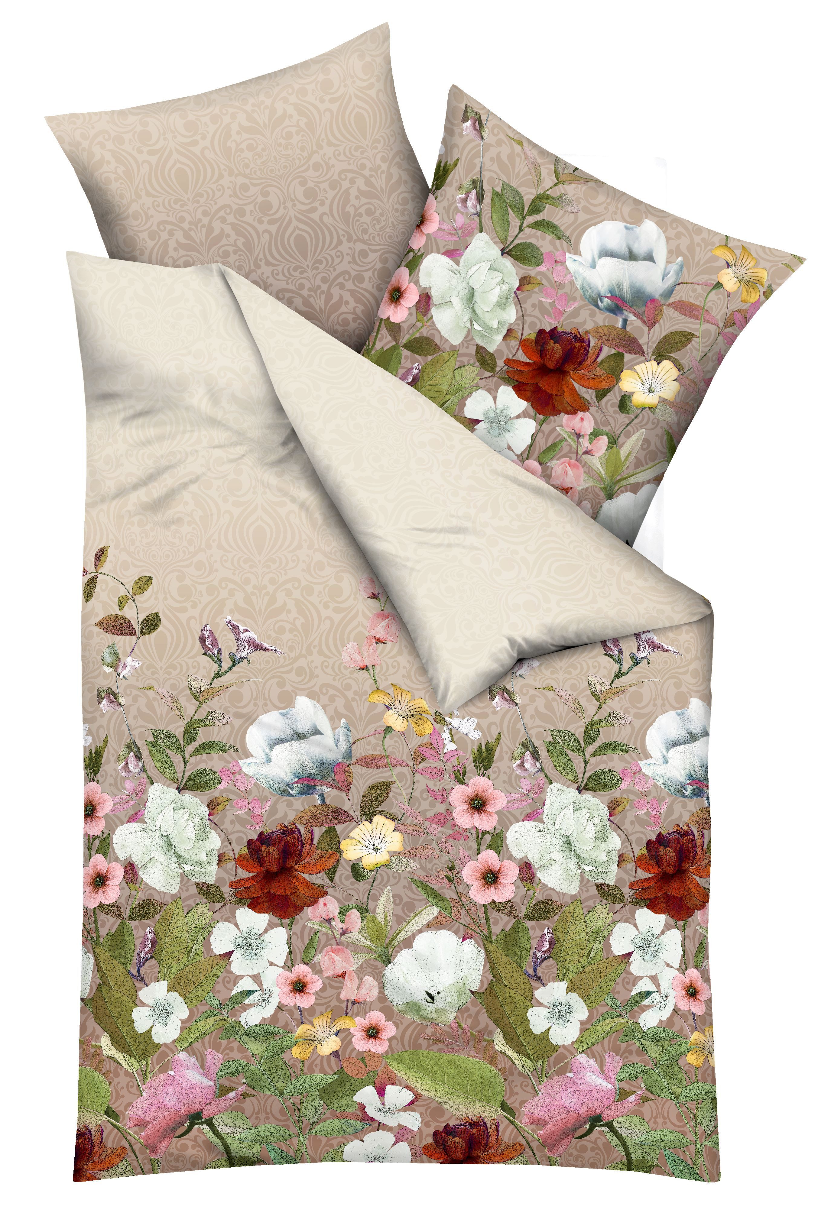 Kaeppel Bettwäsche Wildblumen, Satin, 2 teilig