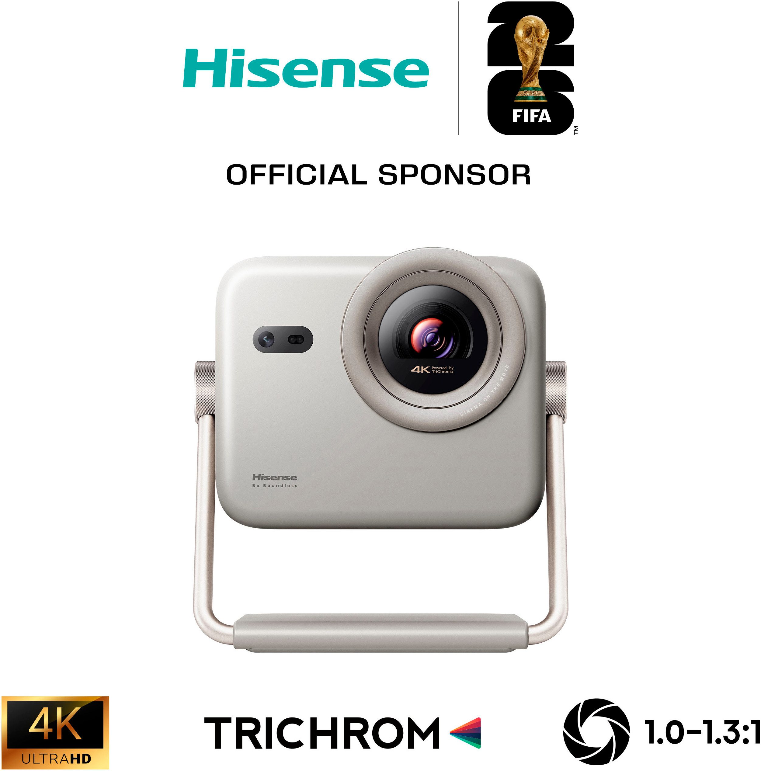 Hisense M2 PRO Dlp проектор (1300 lm, 1000:1, 3840 x 2160 px, Hisense M2 PRO 4K UHD Laser Mini Projektor)