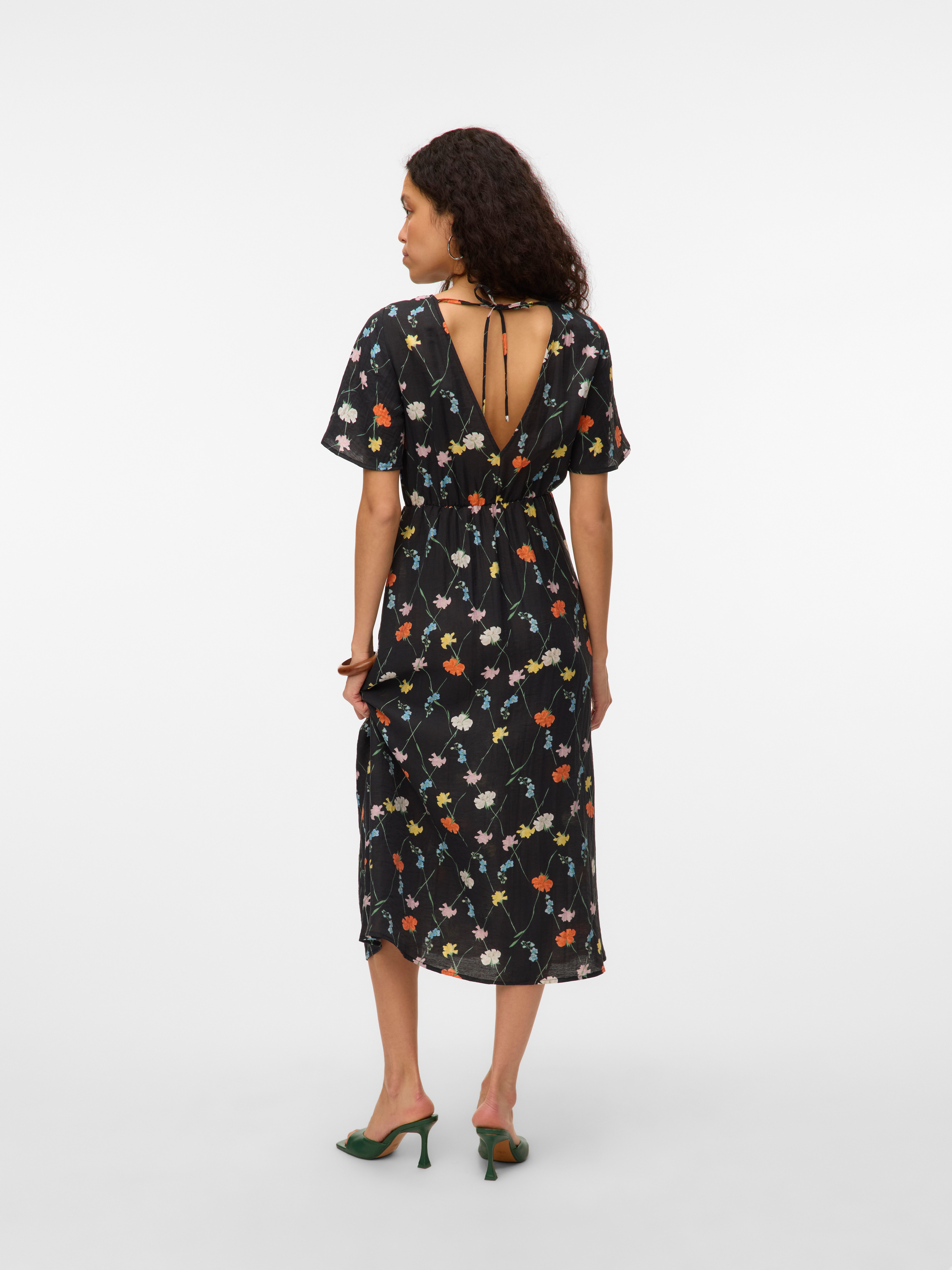 Vero Moda Sommerkleid VMFLORA OLGA SS 7/8 DRESS WVN GA günstig online kaufen
