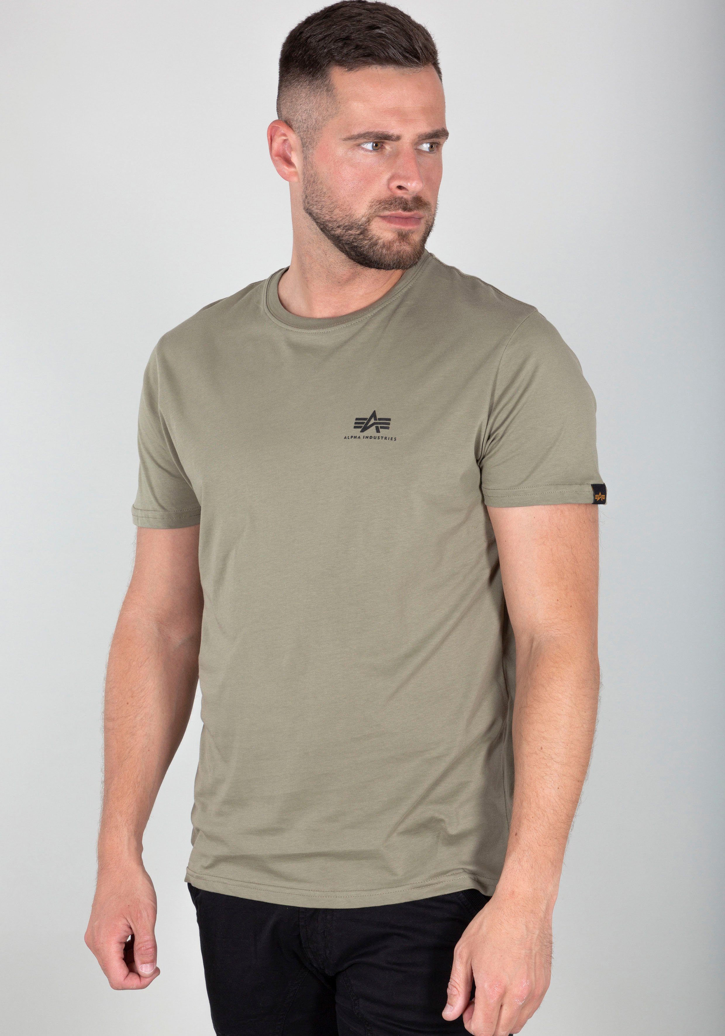 Alpha Industries Rundhalsshirt BASIC T SMALL LOGO