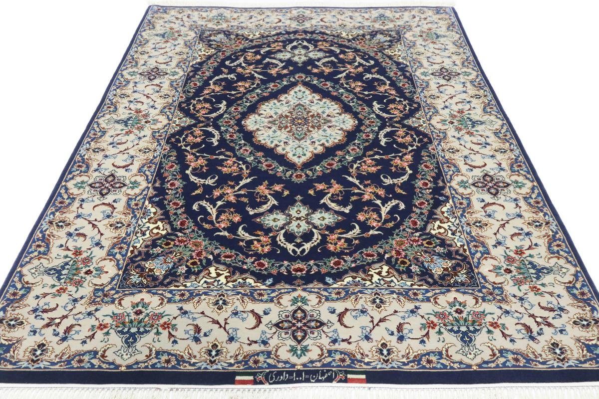 Seidenkette 6 Trading, Isfahan Orientteppich, Signiert 128x199 Höhe: Handgeknüpfter Orientteppich rechteckig, mm Nain