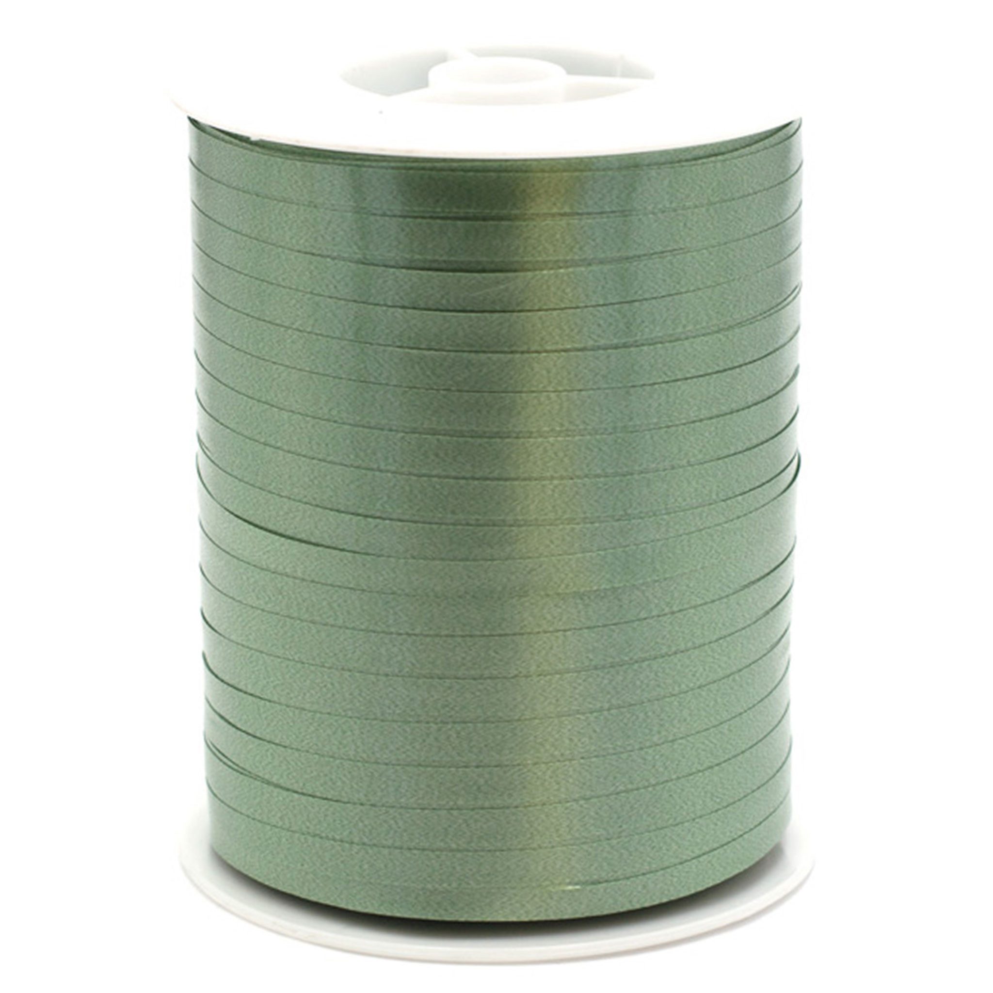 Star Geschenkband, Geschenkband Ringelband 5mm x 500m Rolle Dunkel Lindgrün