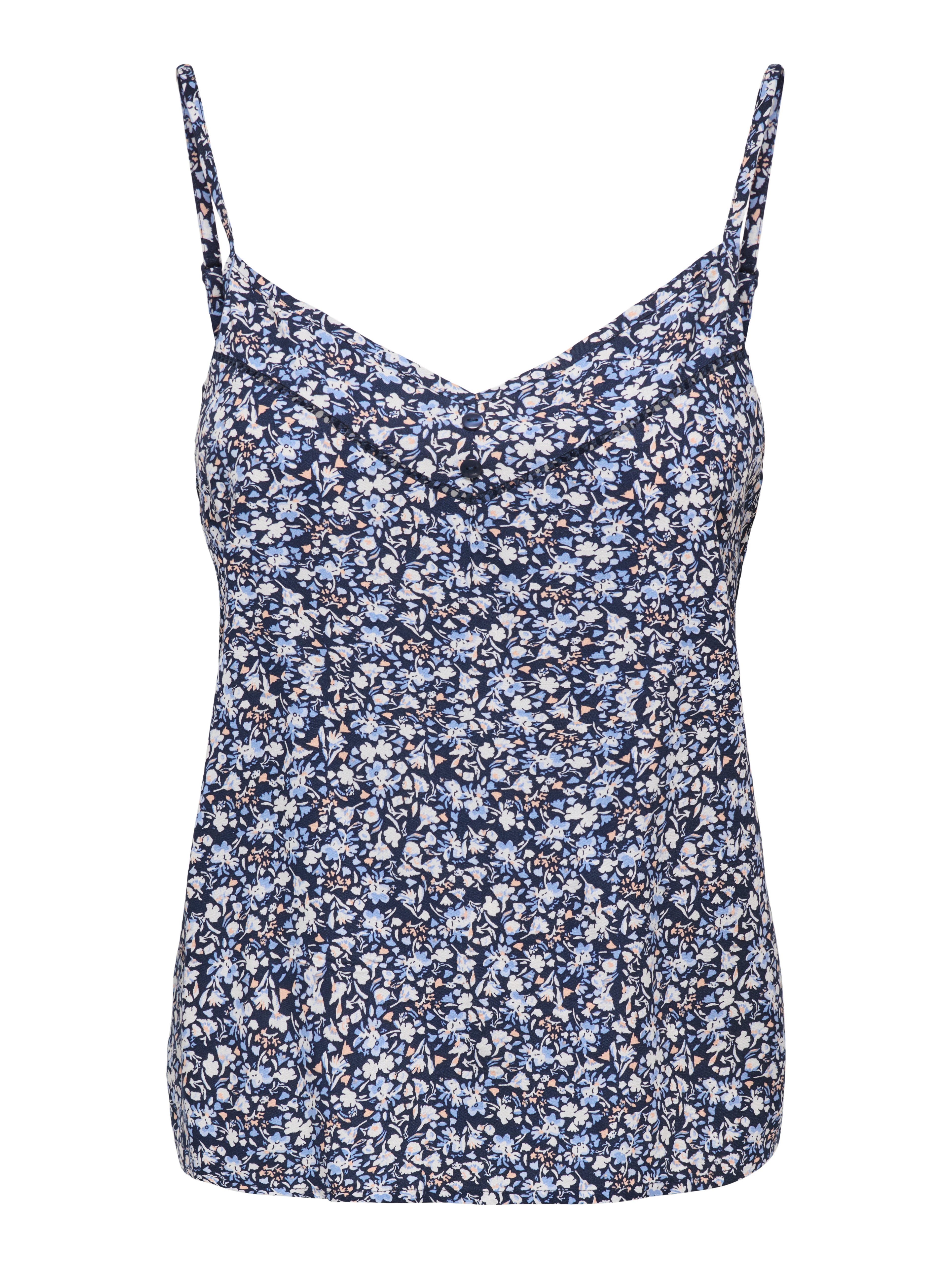 ONLY Spaghettitop ONLNALA LIFE SINGLET WVN NOOS Viskose, regular fit, V-Ausschnitt