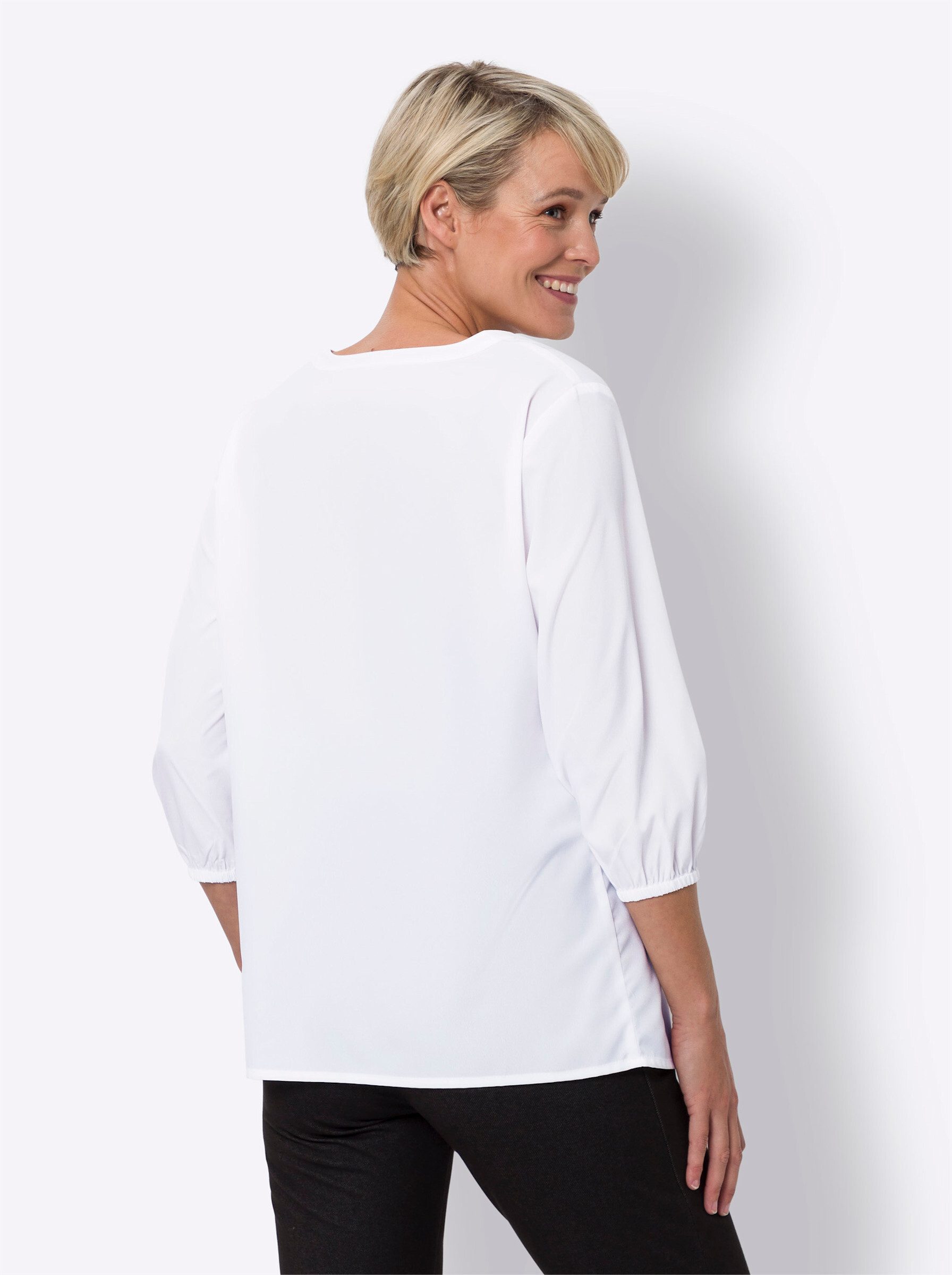Sieh an! Klassische Bluse Schlupfbluse günstig online kaufen