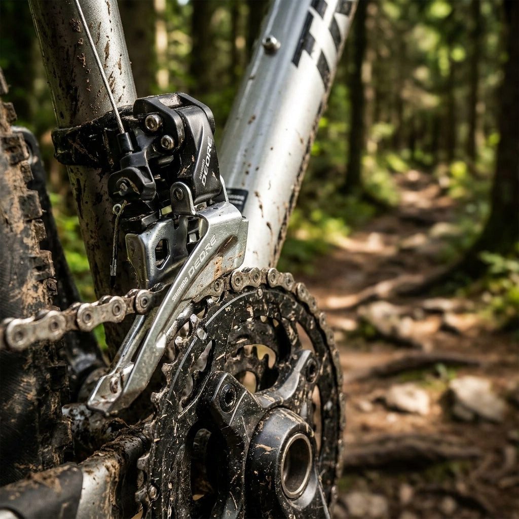 Kettenumwerfer SHIMANO Deore FD-M6000 Umwerfer 3-fach MTB Schelle Front-Pull - präzis