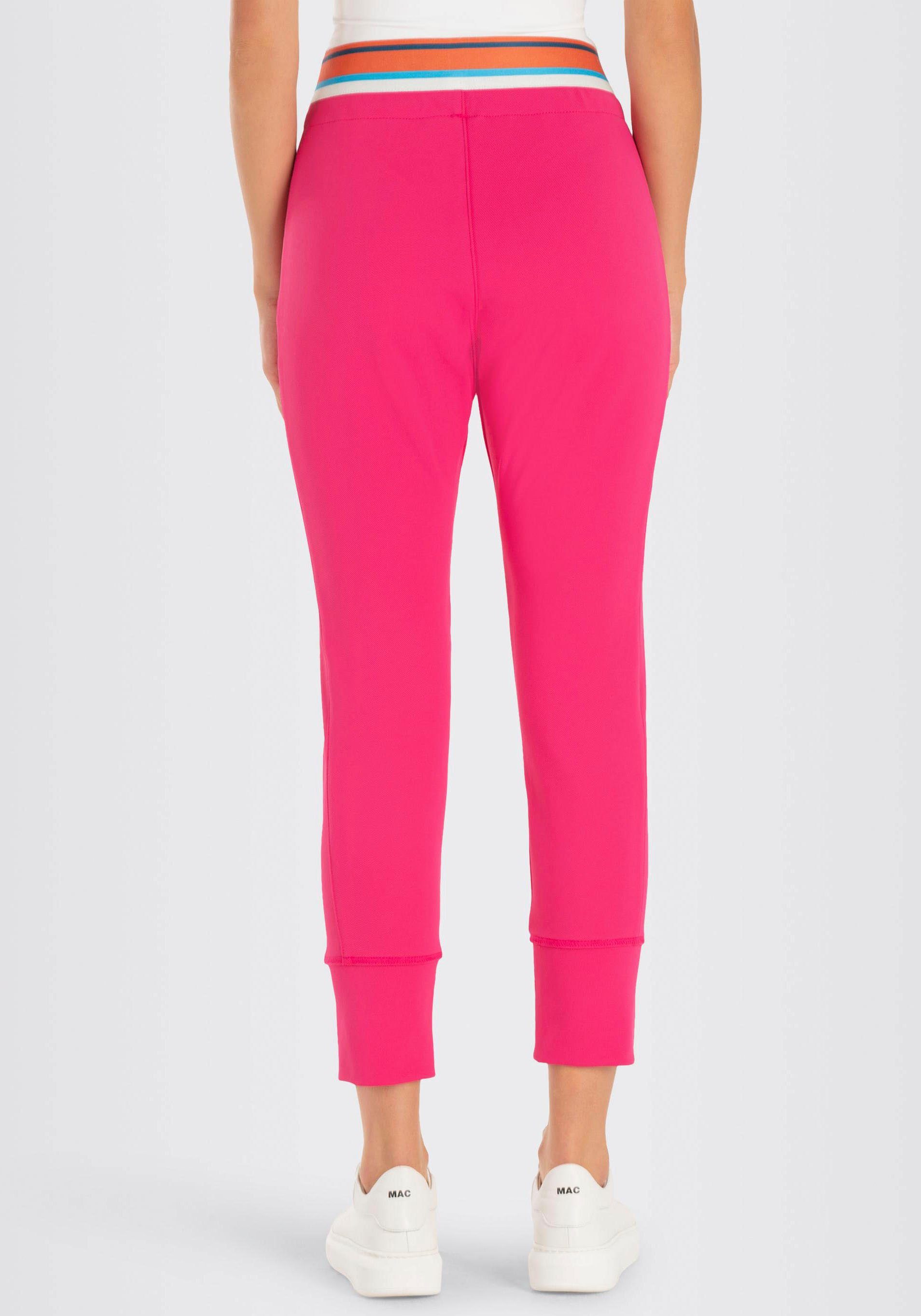 Jogger elastischem Taillenbund Pants MAC mit pink