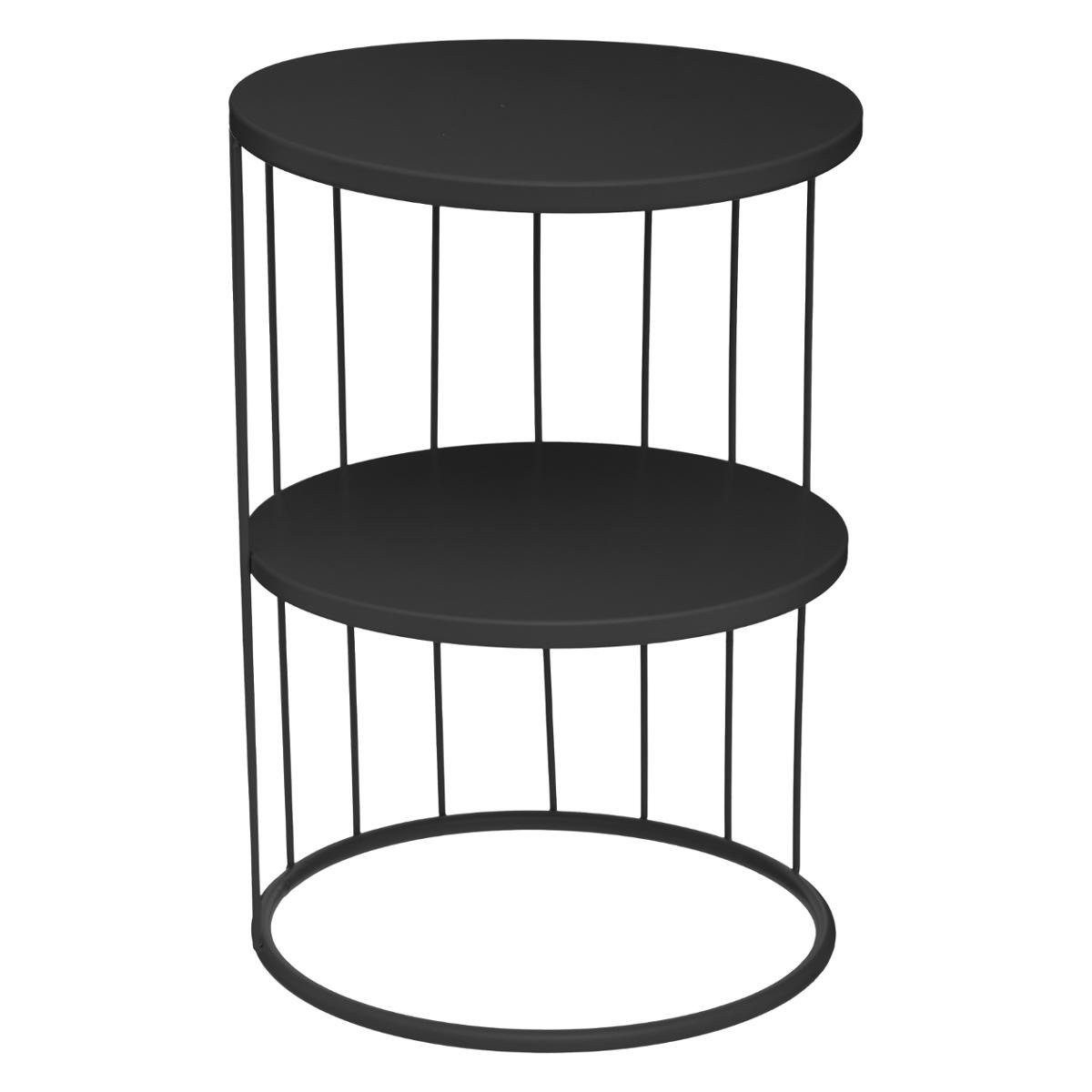 Atmosphera Créateur d'intérieur Beistelltisch Couchtisch KOBU, 2 Ebenen, Ø 36 cm, grün - Atmosphera (funktional), keine