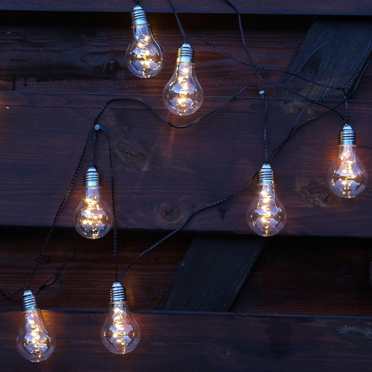 MARELIDA LED-Lichterkette Solar Lichterkette 10 transparente günstig online kaufen