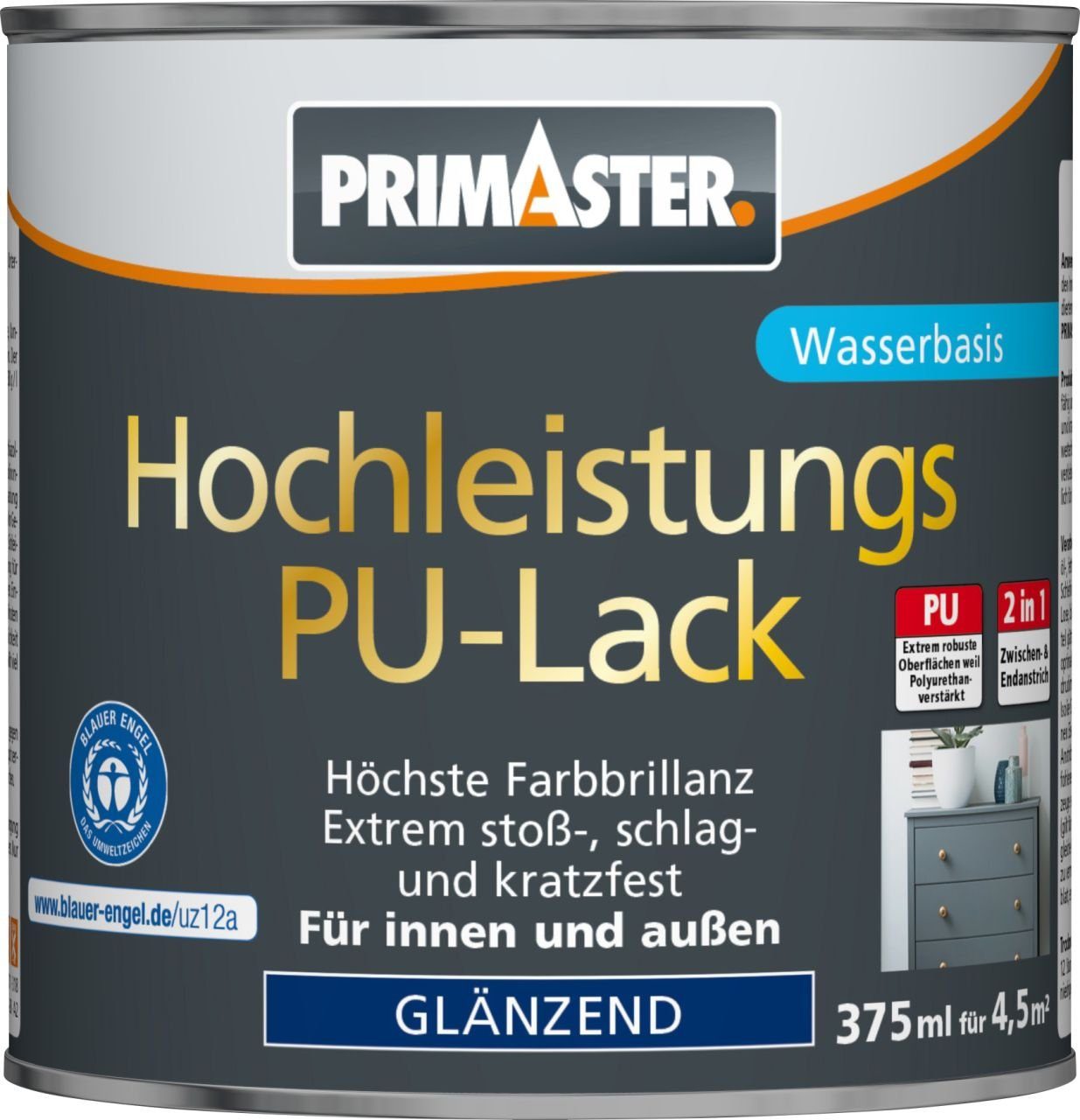 Primaster Acryl-Buntlack Primaster ml Hochleistungs-PU-Lack 1015 375 RAL