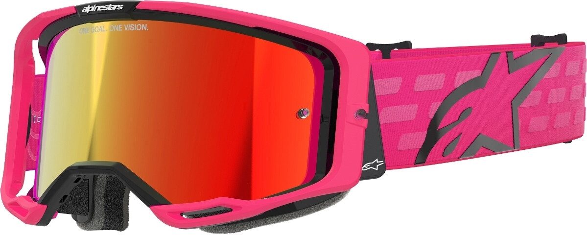 Motorradbrille Vision 8 Corp Mirror Stripes Motocross Brille
