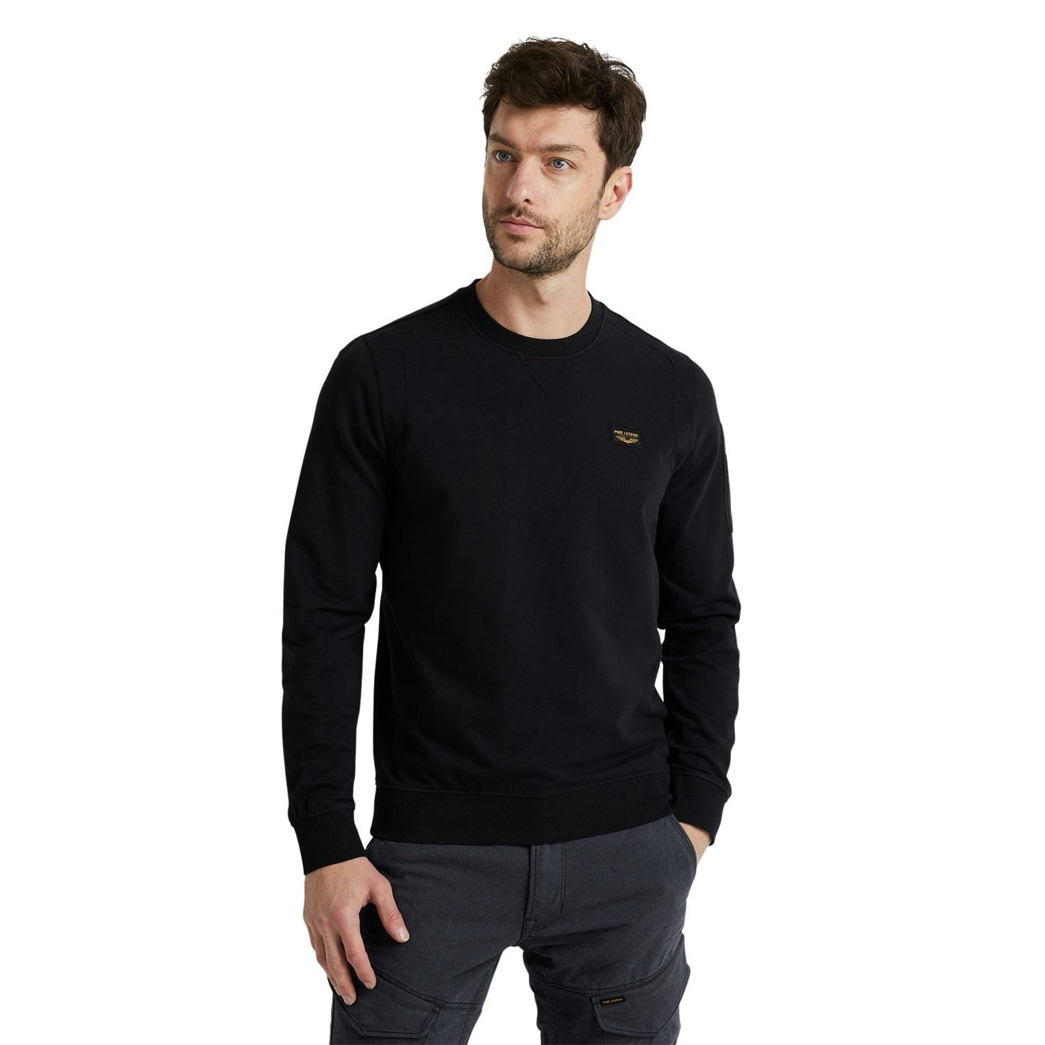 PME LEGEND Sweatshirt CREWNECK AMERICAN CLASSIC aus Baumwollmix