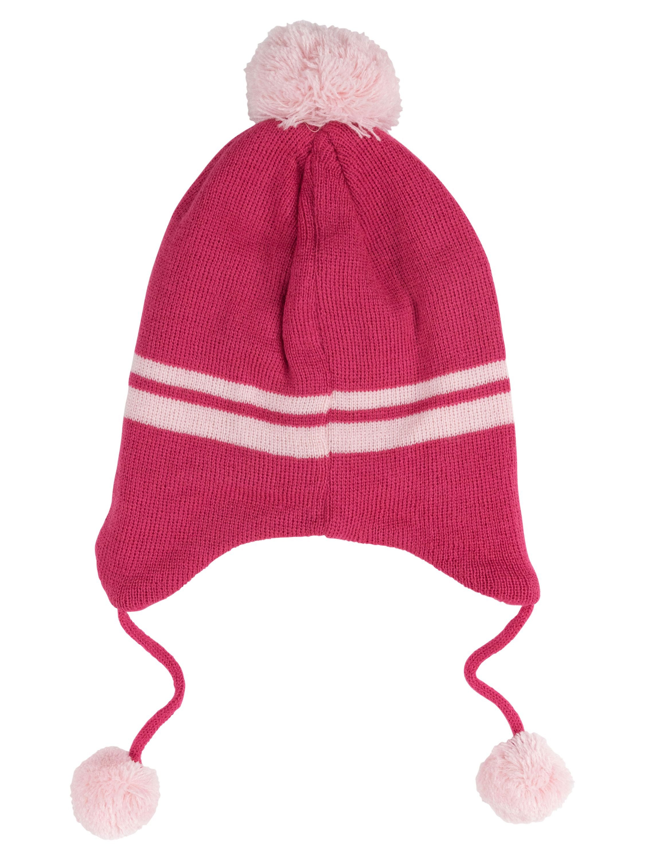 United Labels® Strickmütze Disney Minnie Mouse Strickmütze Wintermütze mit Bommel Mütze