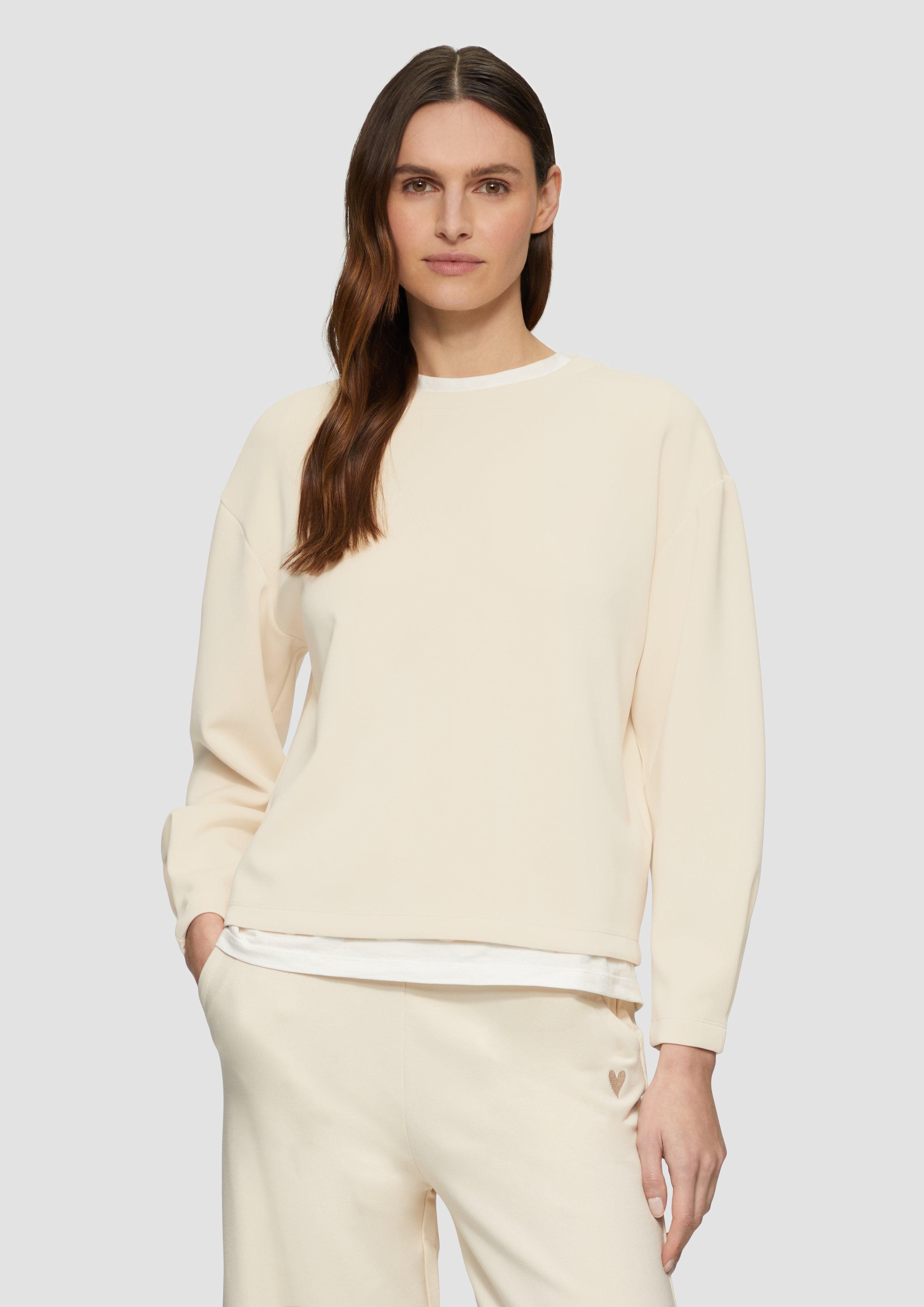 s.Oliver Sweatshirt Scuba-Sweatshirt aus Modalmix mit günstig online kaufen