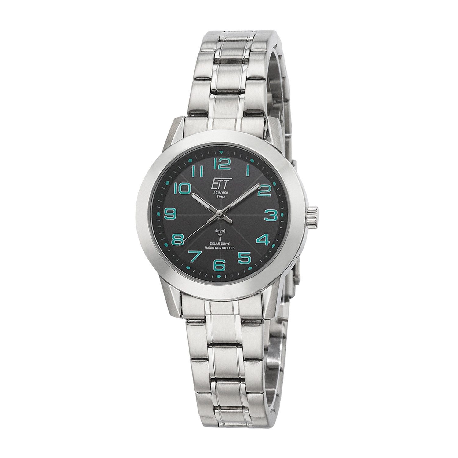 Funkuhr Eco Tech Time Solar Drive Funk Basic Damenuhr - EGL-11504-22M
