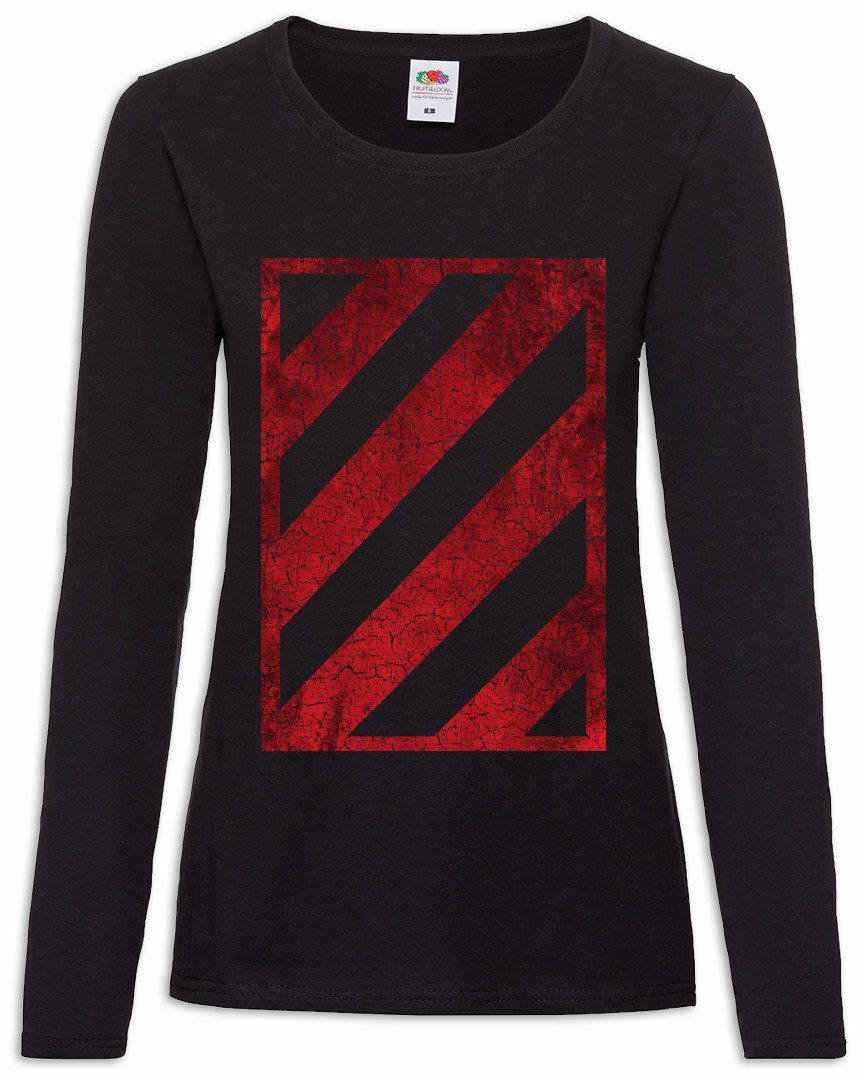Langarmshirt Red Black Hazard Damen Langarmshirt Hats The Los Angeles Bloc Colony