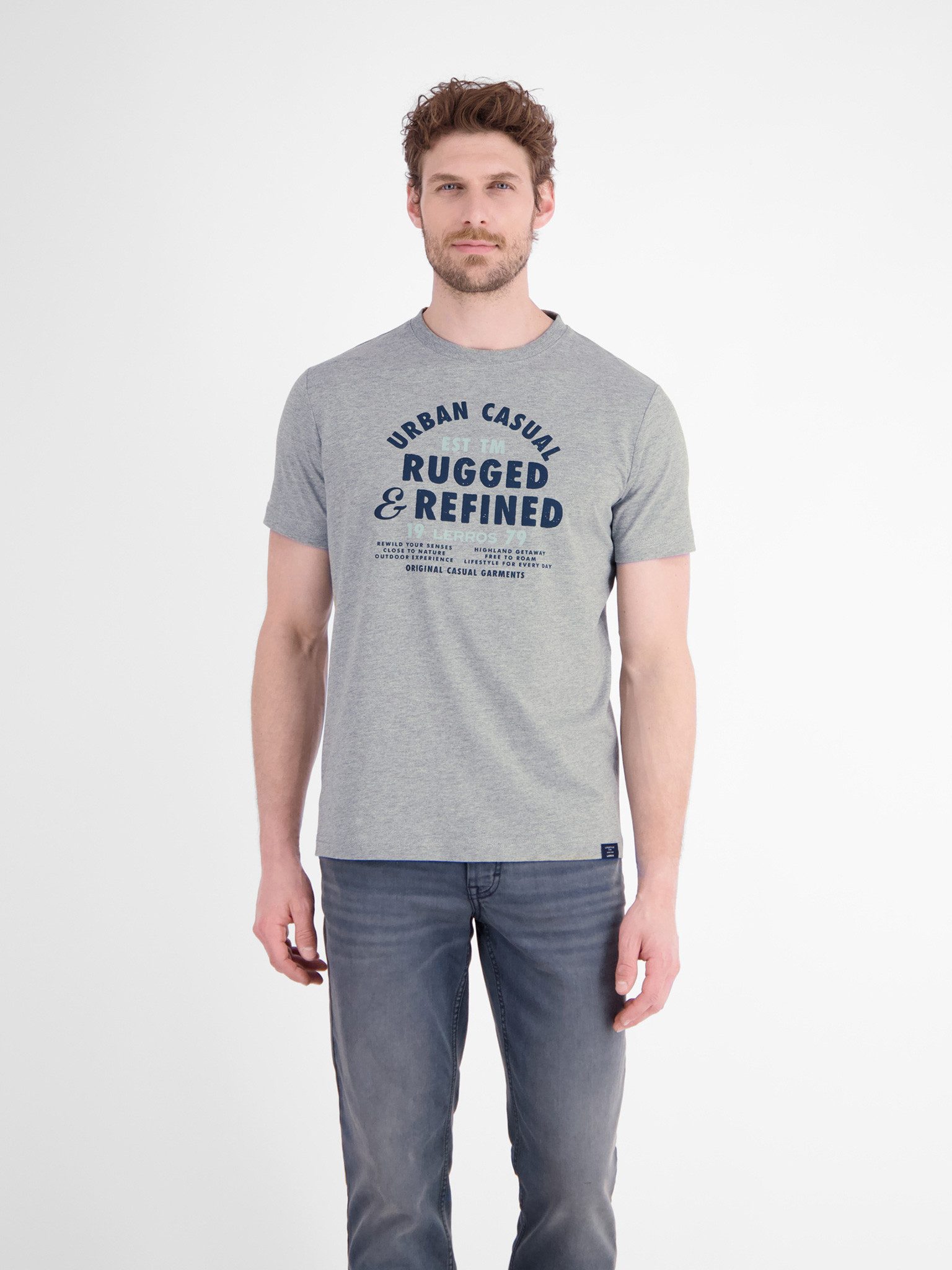 LERROS Kurzarmshirt Sommershirt mit Schriftzug – Bild 2 von 5