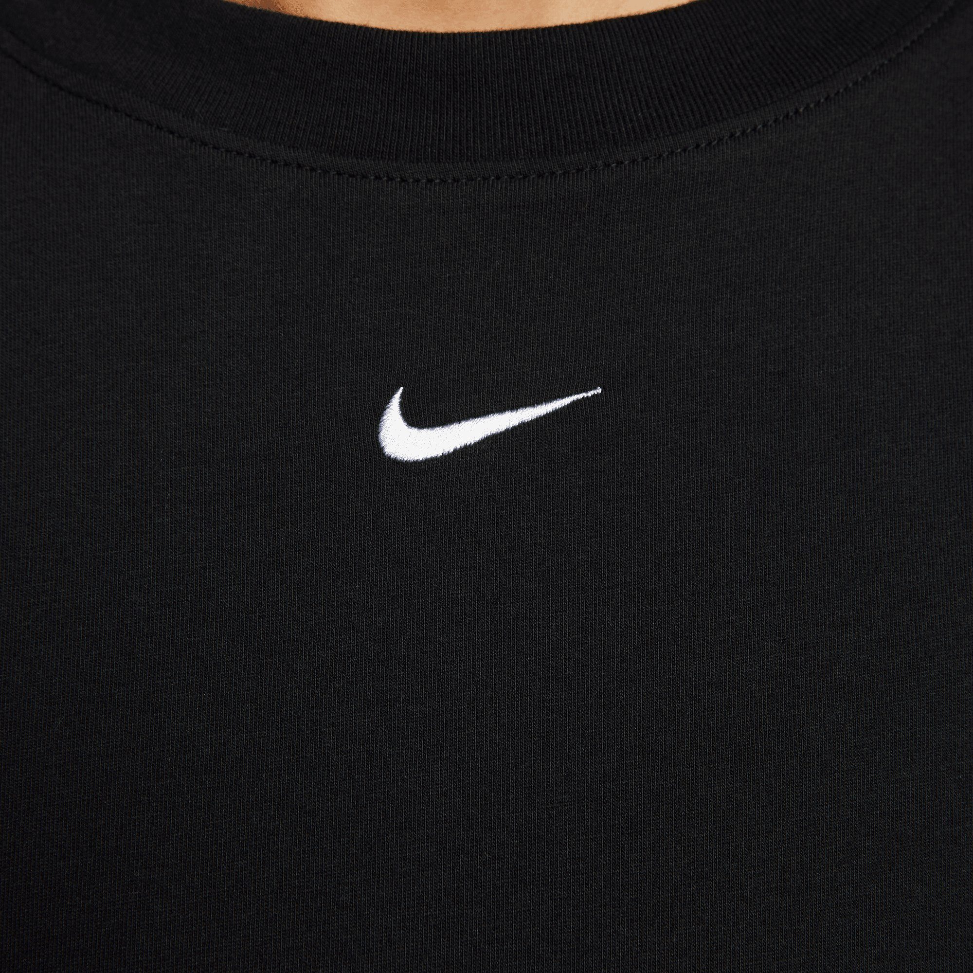 DRESS SHORT-SLEEVE BLACK/WHITE WOMEN'S Sportswear Nike Sommerkleid ESSENTIAL