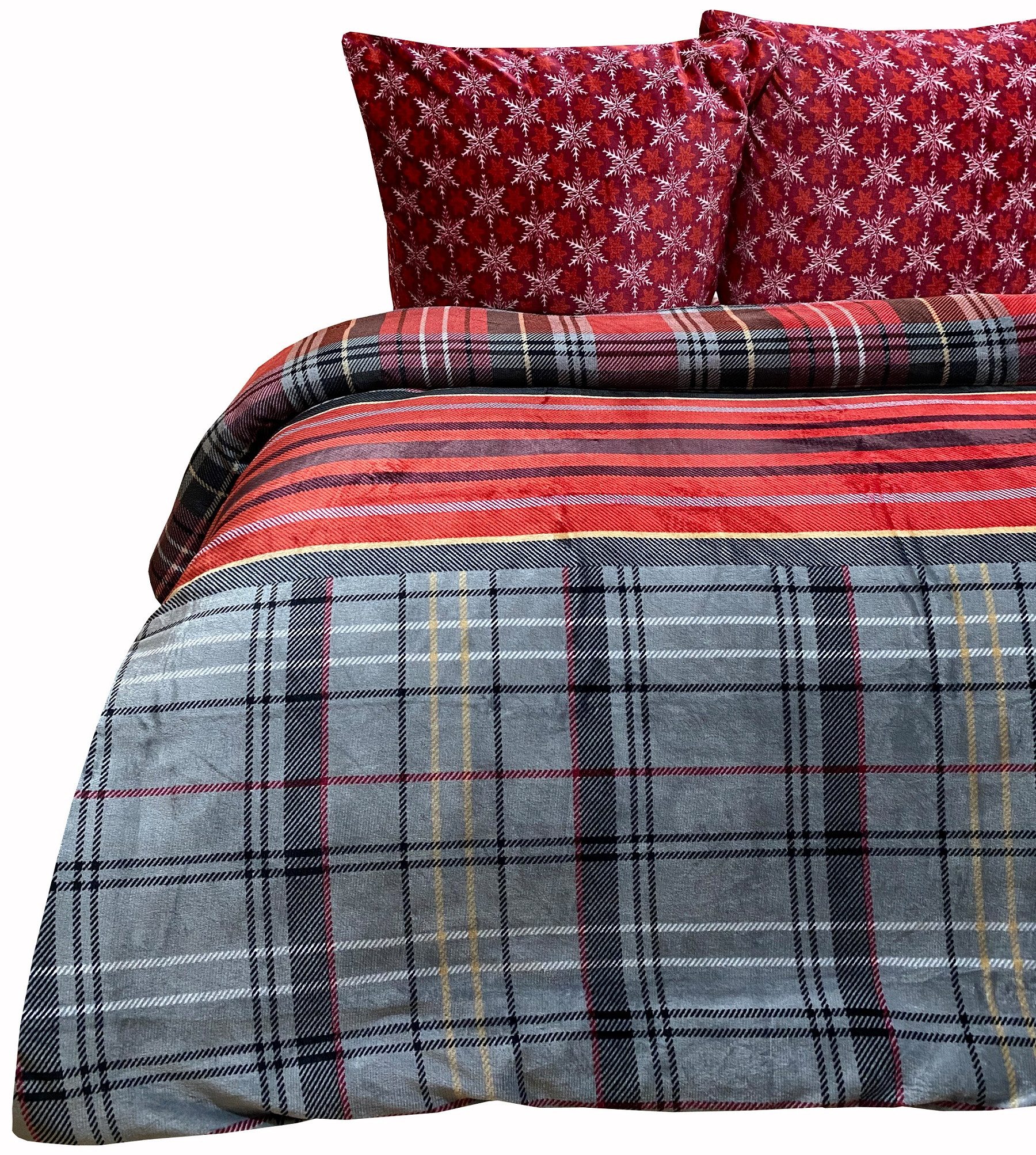 Visaggio Bettwäsche Winter Teddy Plüsch Bettbezug flauschig warm, Fleece, 2 günstig online kaufen