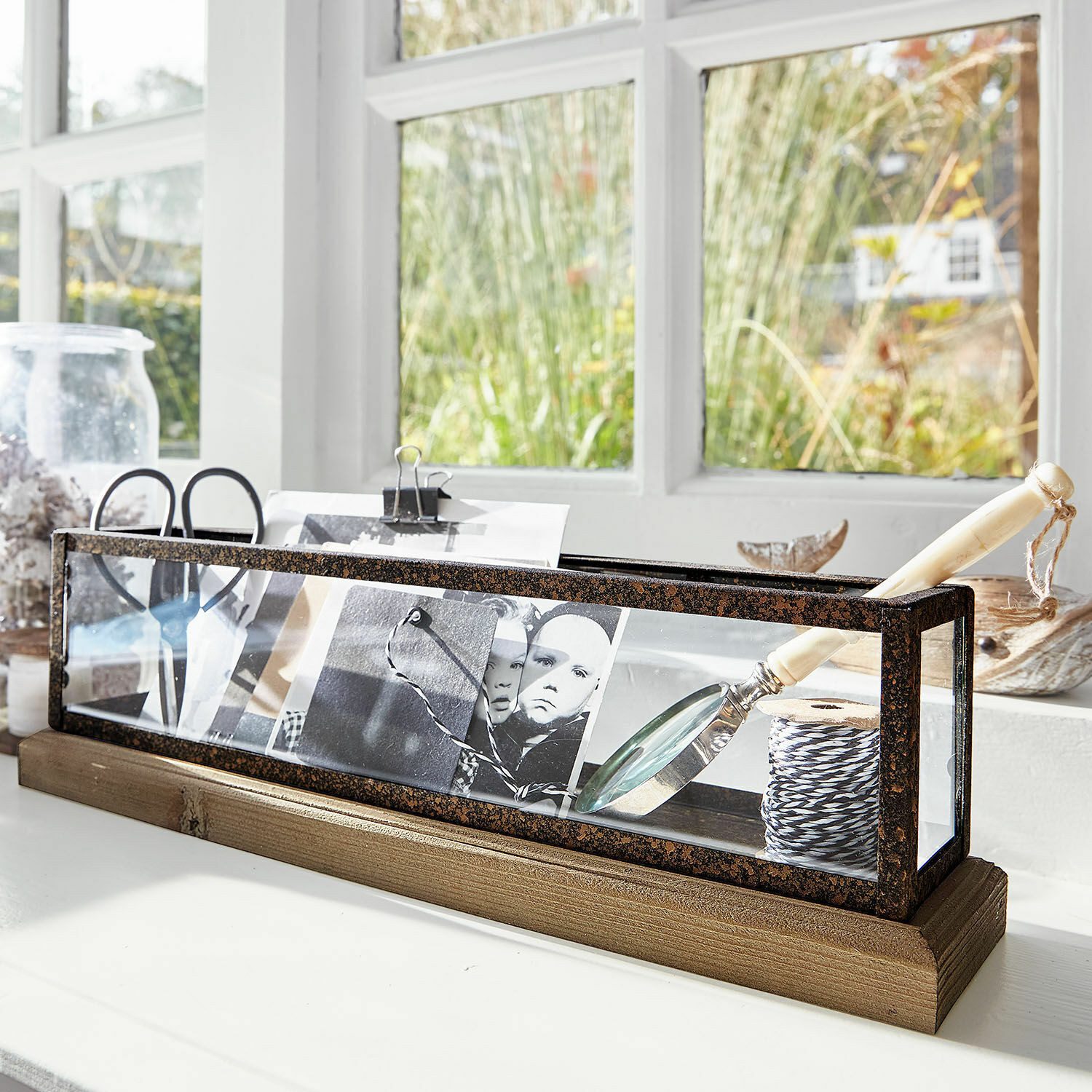 Mirabeau Windlicht elegante Tischdeko Curgy, Kerzenhalter Stahlrahmen & off günstig online kaufen