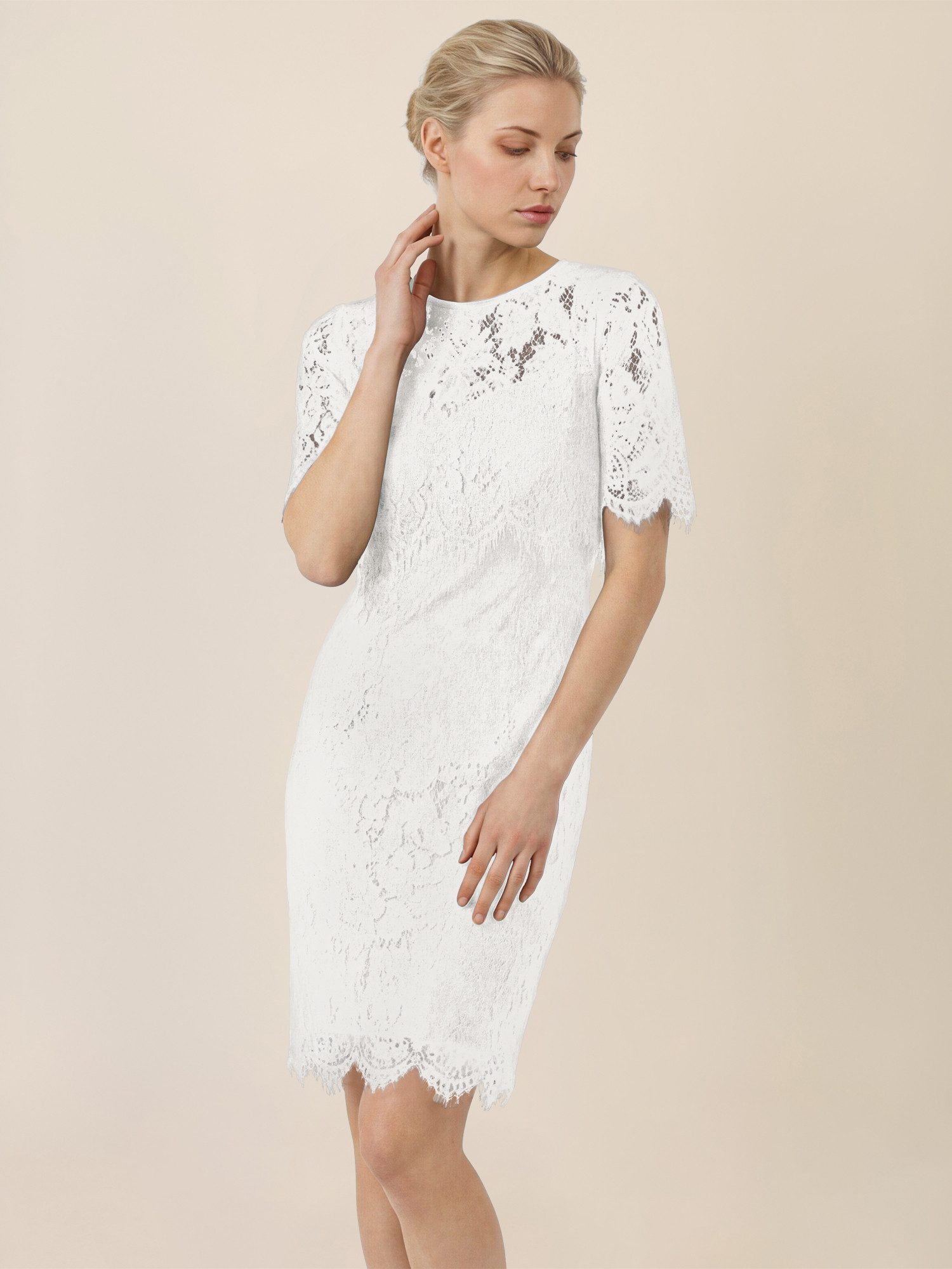 Apart Spitzenkleid Zweiteiliges Spitzenensemble aus Kleid und Bolero