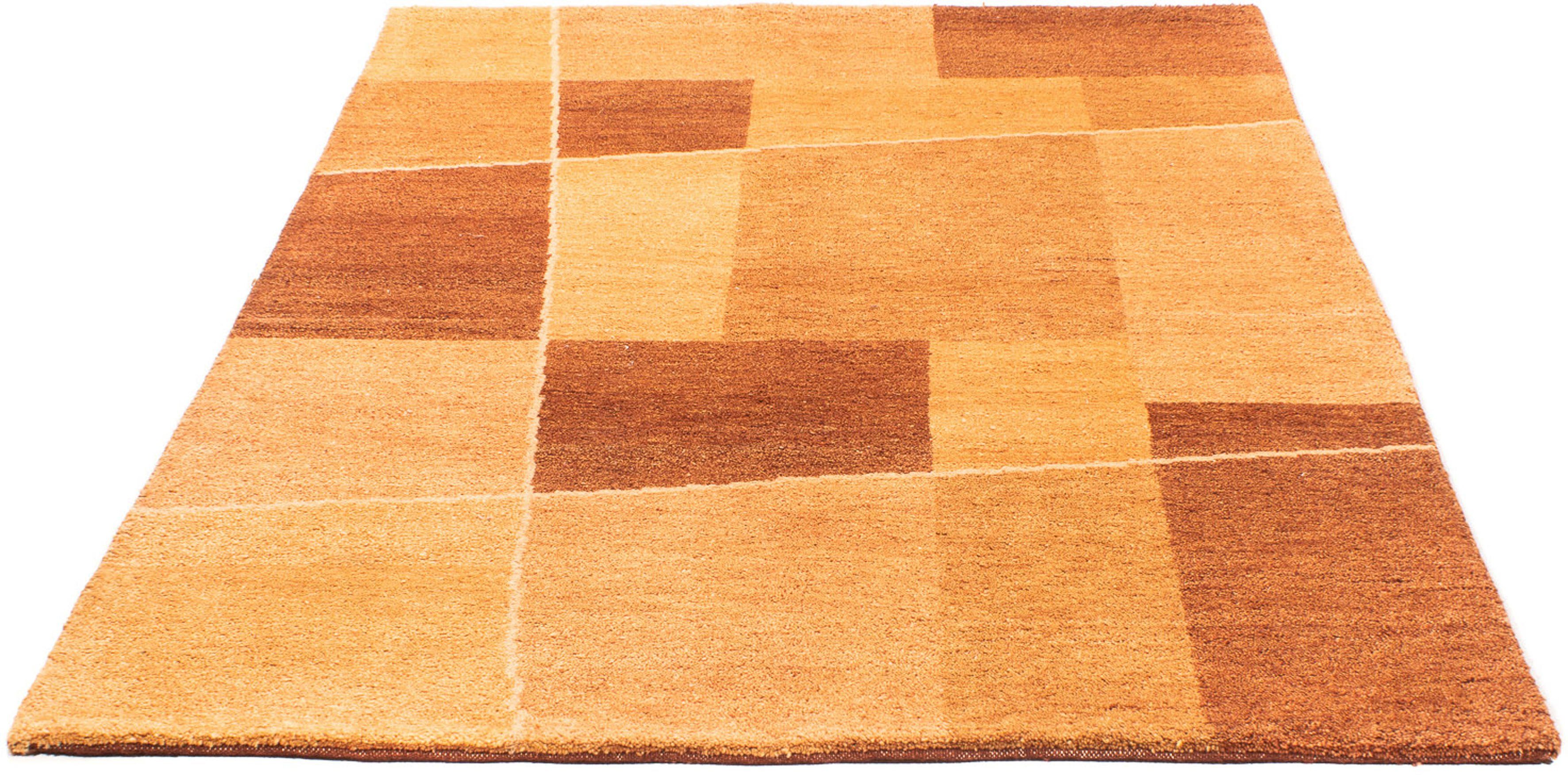 Wollteppich Gabbeh - Indus - 205 x 139 cm - mehrfarbig, morgenland, rechteckig, Höhe: 18 mm, Wohnzimmer, Handgeknüpft, Einzelstück mit Zertifikat