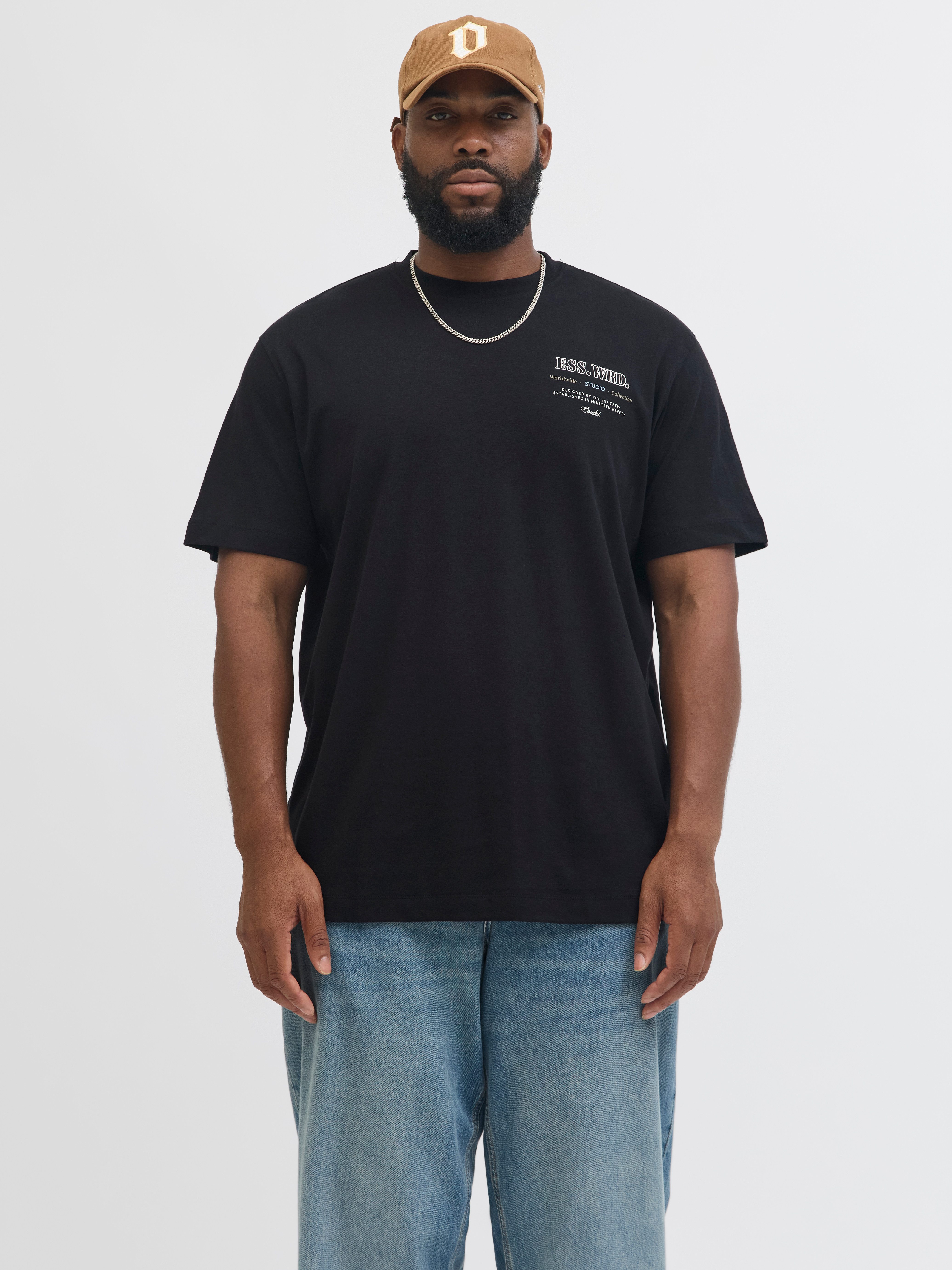 Jack & Jones PlusSize T-Shirt JJEURBAN EDGE STUDIO TEE SS SN PLS mit Logobr günstig online kaufen