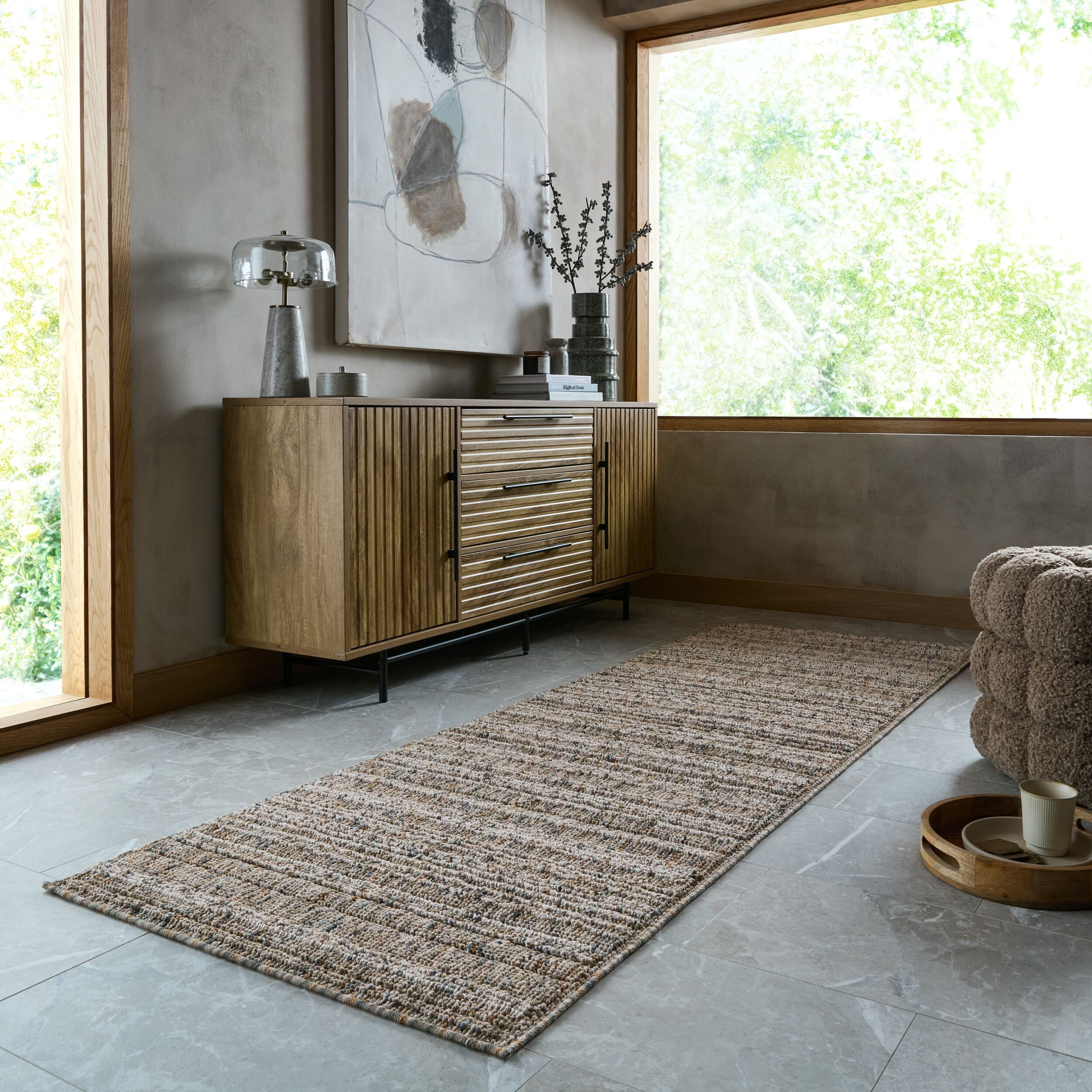 FLAIR RUGS Designteppich AMILY, rechteckig, Höhe: 12 mm, Meliertes Design, Für Wohn-, Schlaf- und Esszimmer geeignet