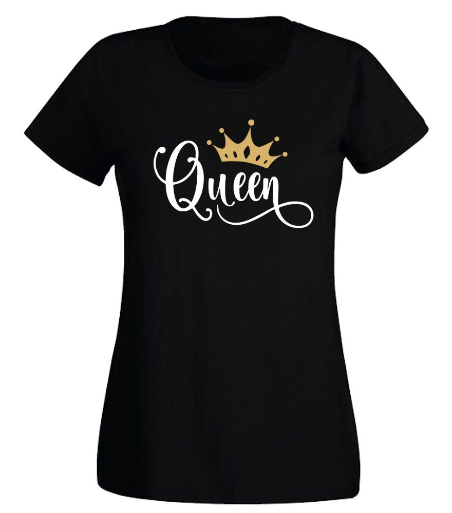 G-graphics T-Shirt Queen Slim-fit Damen T-Shirt mit Statement / Spruch als günstig online kaufen