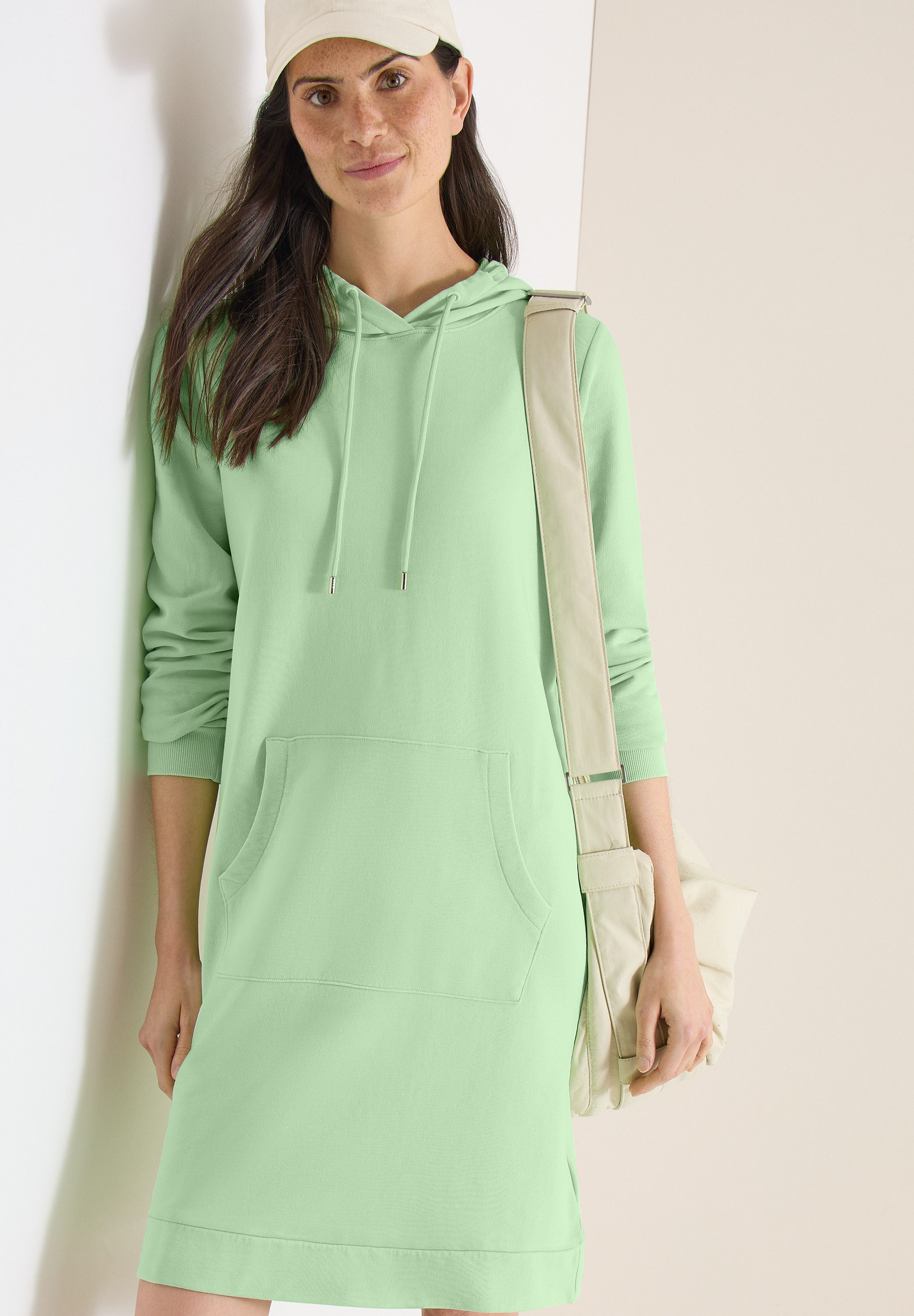 CECIL Sweatkleid mit Kapuze