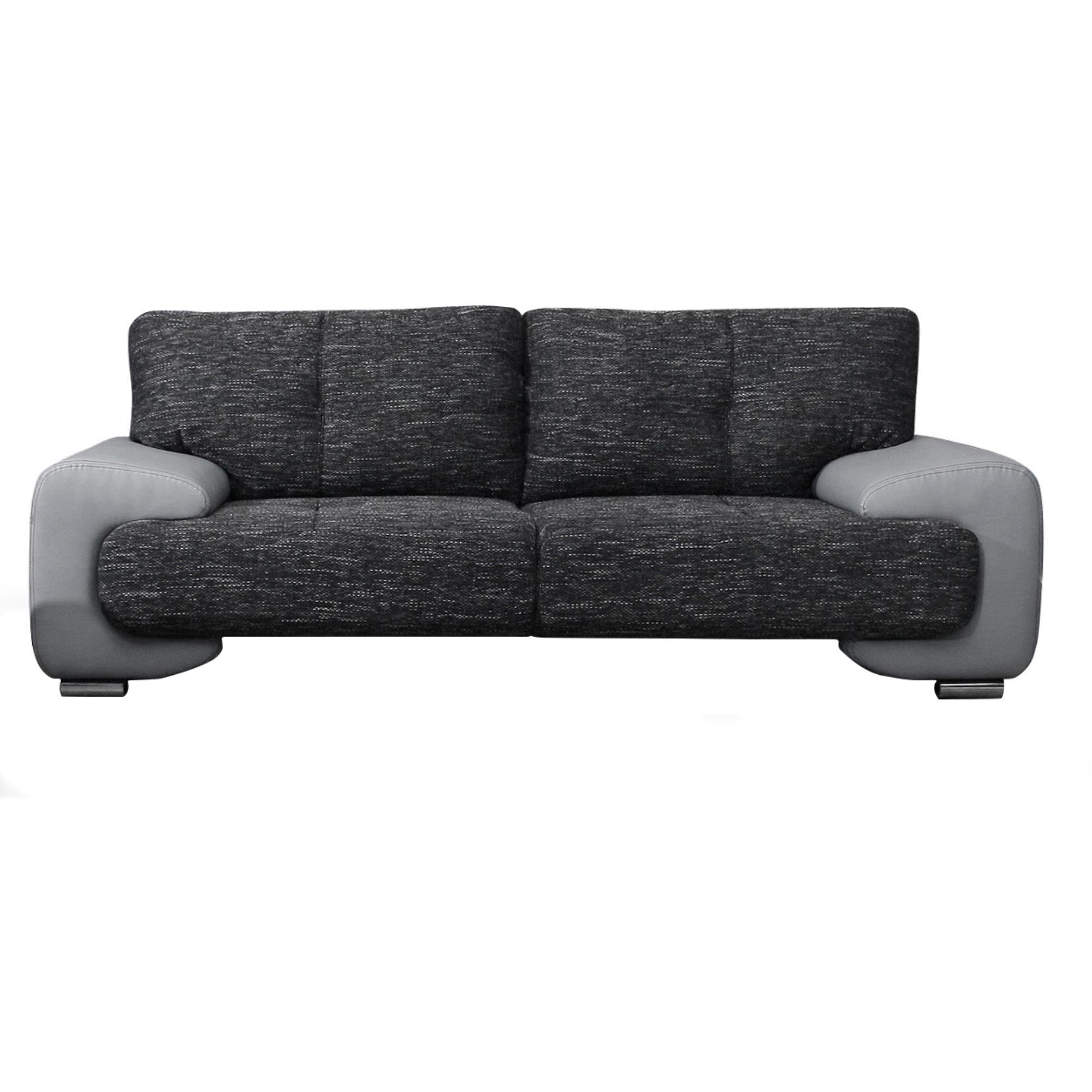 Beautysofa Sofa Möbelset Sofa Sofa Sofa 3-Sitzer Margo 2-Sitzer Sessel grau