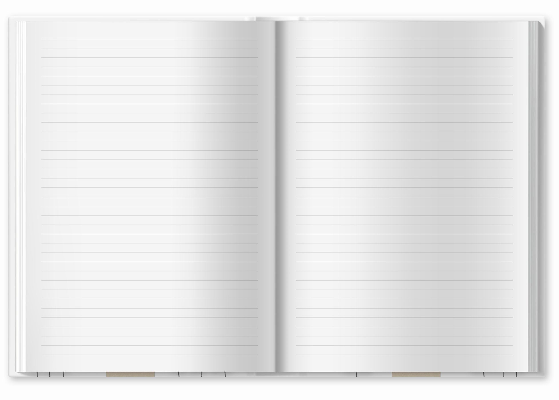 Eine der Guten Verlag Tagebuch großes Notizbuch weiß, 120 Seiten, 80 g Recyclingpapier weiß, Hardcover, 18x24 cm mit Linien – Bild 5 von 5